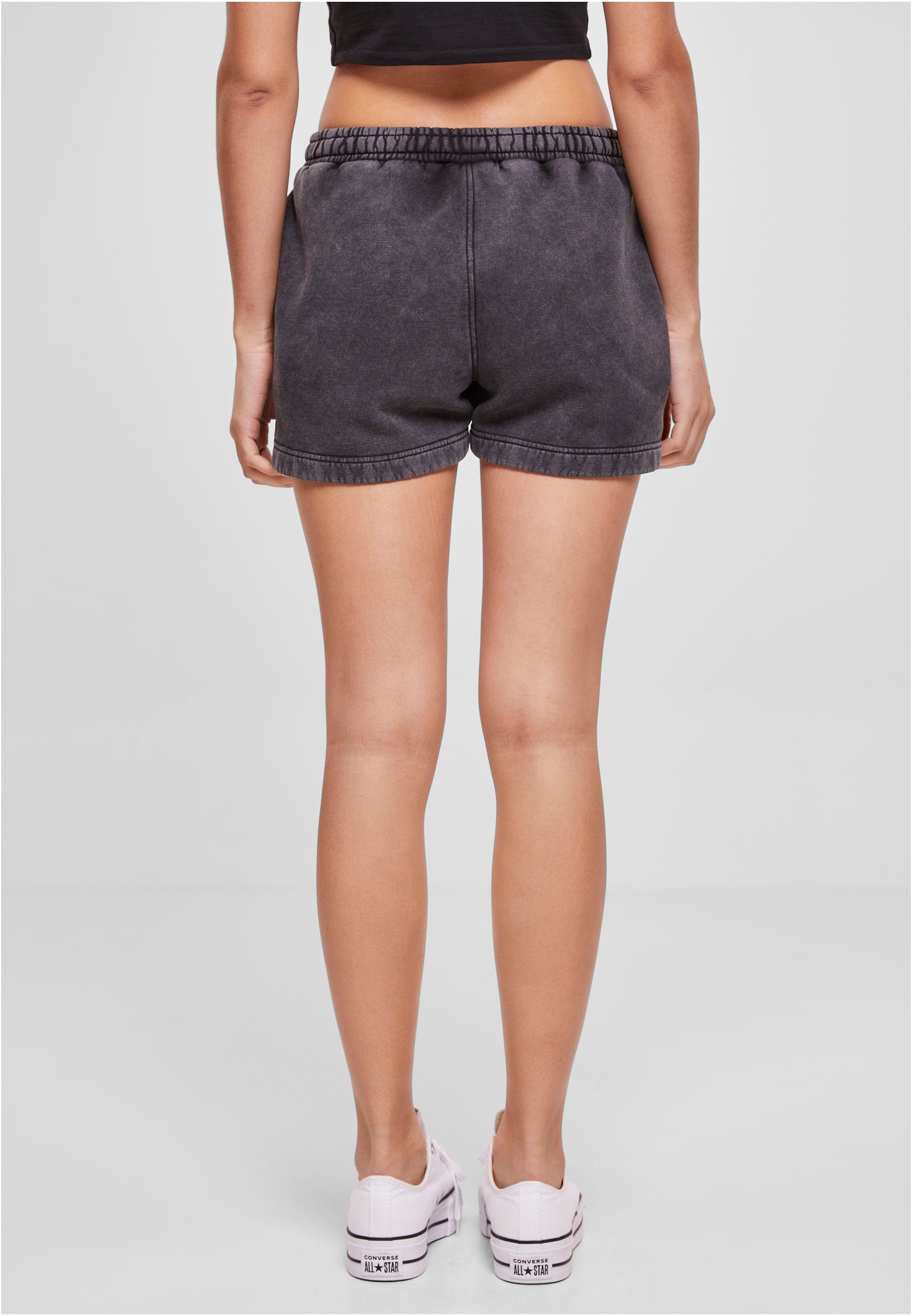 URBAN CLASSICS Sweatshorts Damen Ladies Stone Washed Shorts (1-tlg)