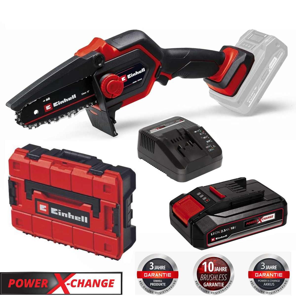 Einhell Akku-Kettensäge Astkettensäge GE-PS 18/15 Li günstig online kaufen