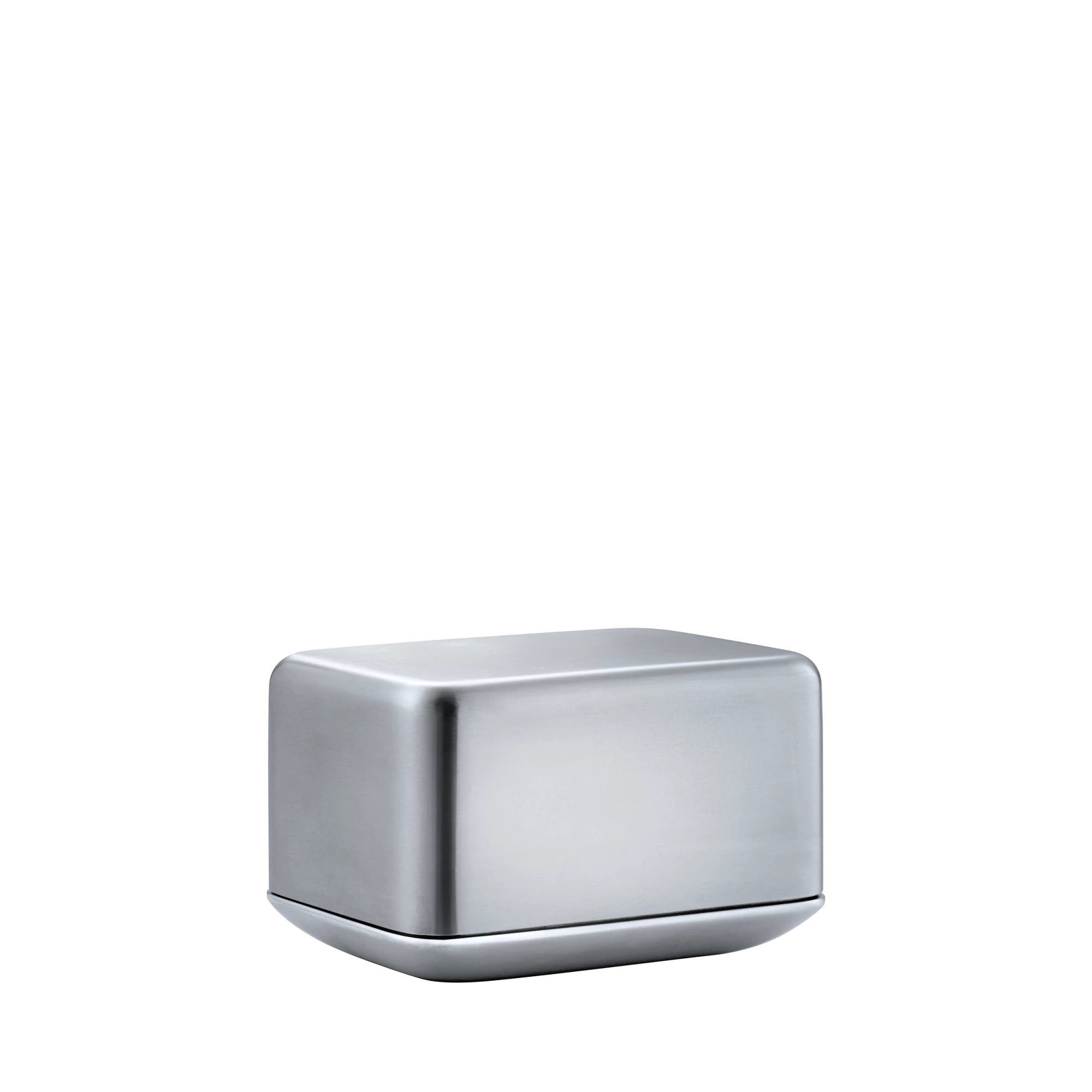 blomus Butterdose -BASIC- Edelstahl Butterdose: Stilvolles Design für jeden Tisch, Edelstahl, 125g Butter, Edelstahl, Designer, Spülmaschinengeeignet