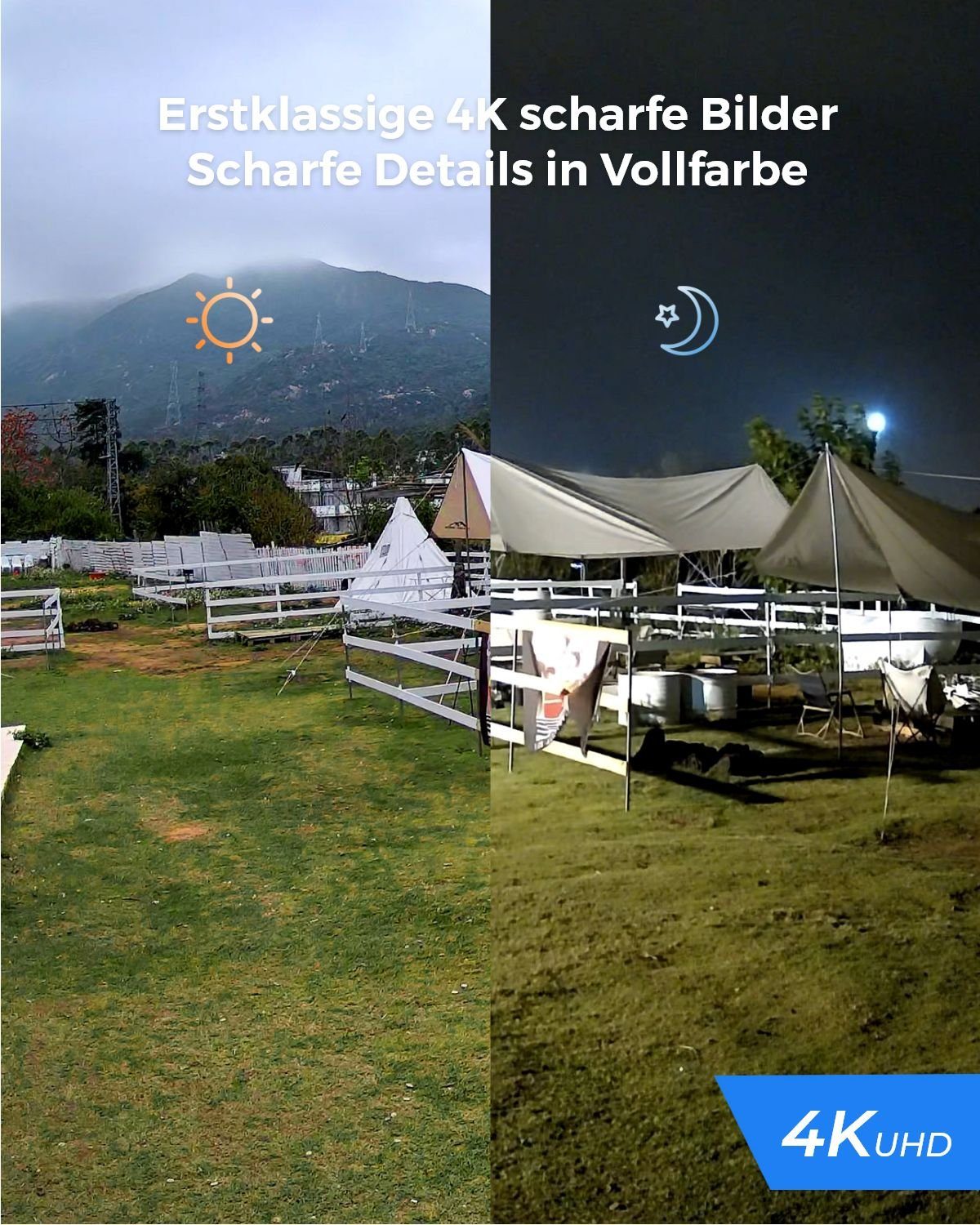 Reolink Überwachungskamera 811A 8MP PoE (Außenbereich, Human-/Autoerkennung, Farbige Nachtsicht, 4K, 2-Wege-Audio, 5X Zoom)