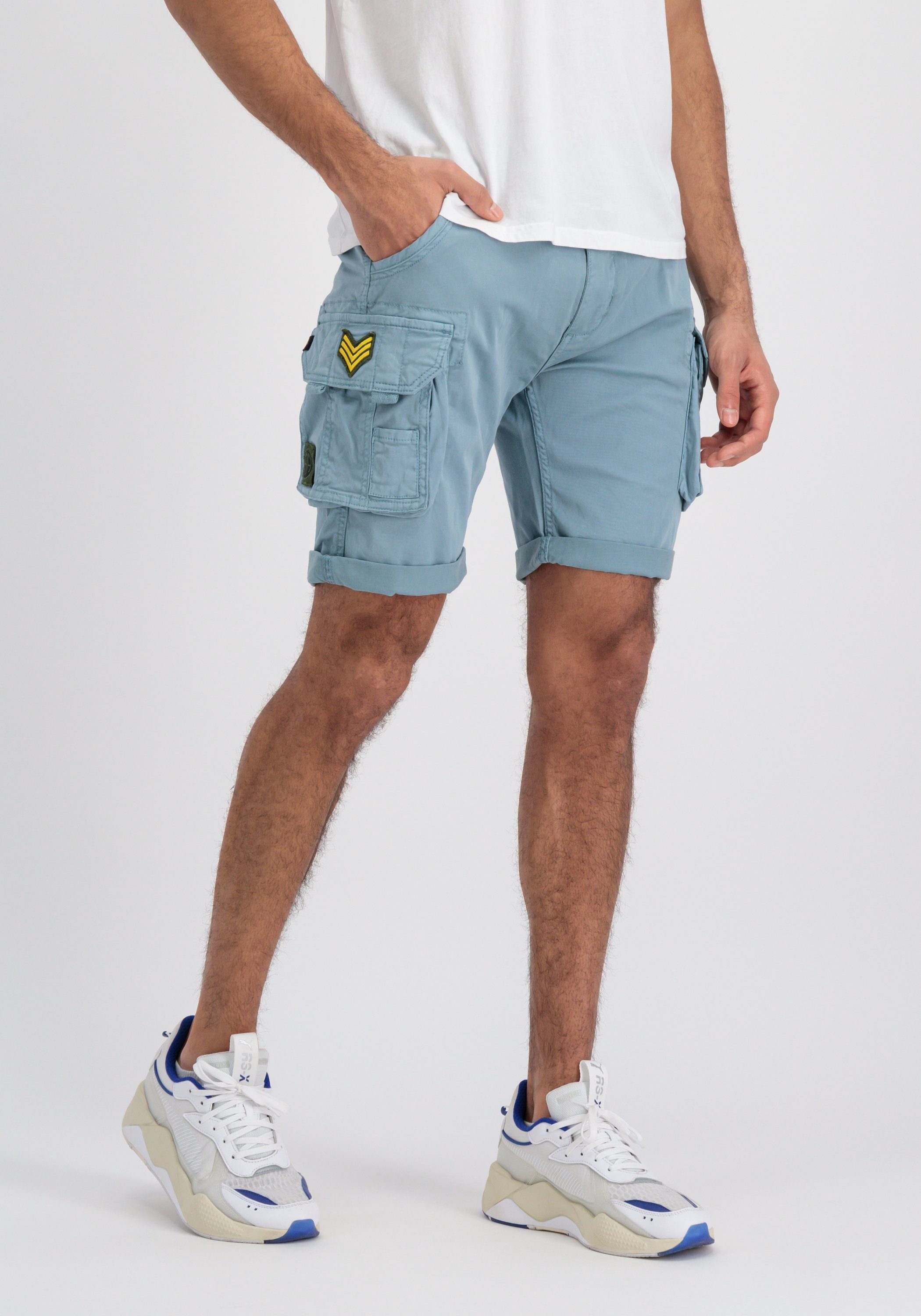 Alpha Patch Men Industries Crew greyblue Shorts Alpha Shorts - Industries Short