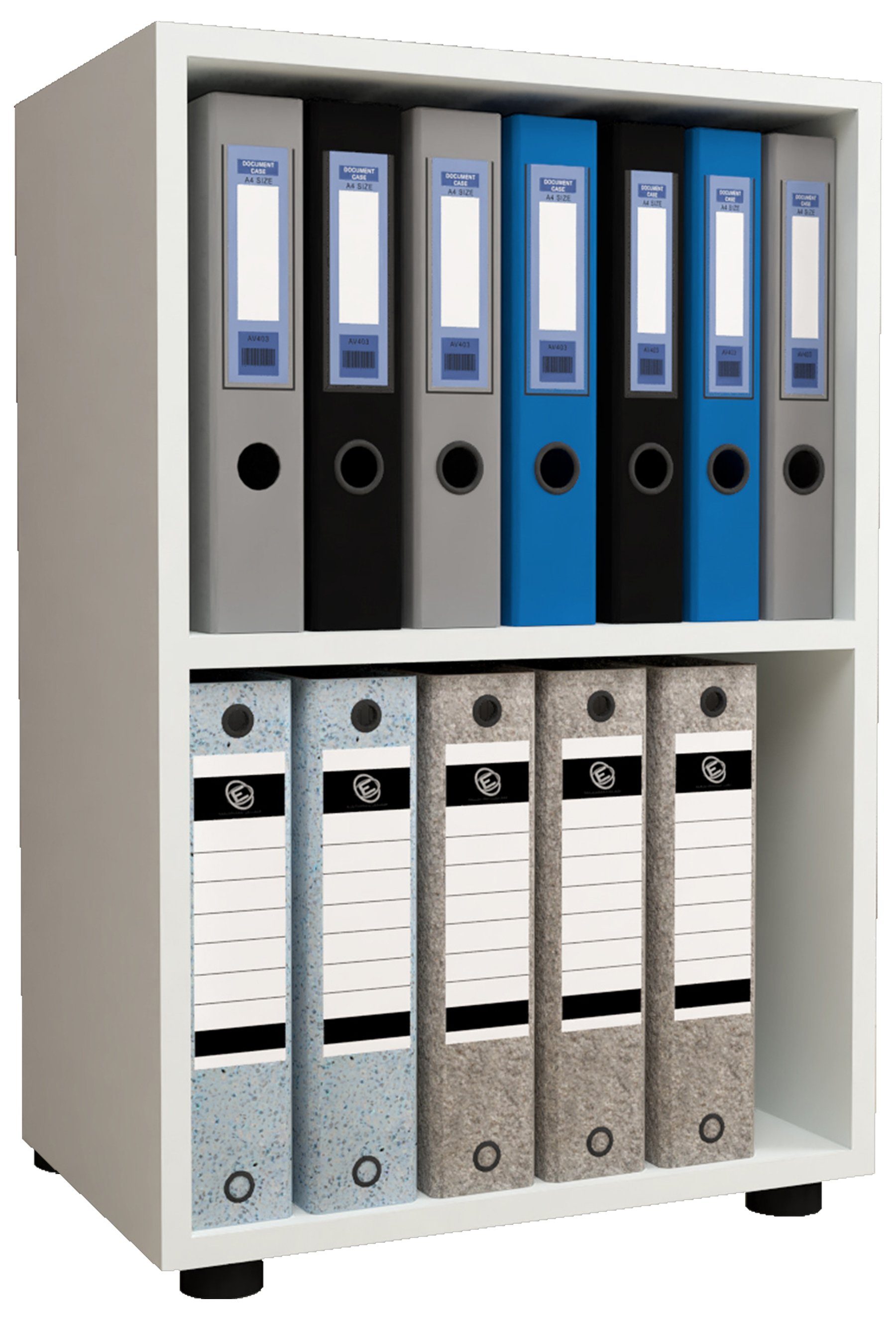 VCM Aktenregal Holz Büro Regal Bücher Ordner Aktenregal Ulas 2f günstig online kaufen