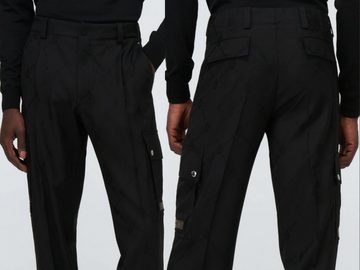 Berluti Loungehose BERLUTI Signature Wool Leather Cargo Trousers Pants Hose Crest Embroid