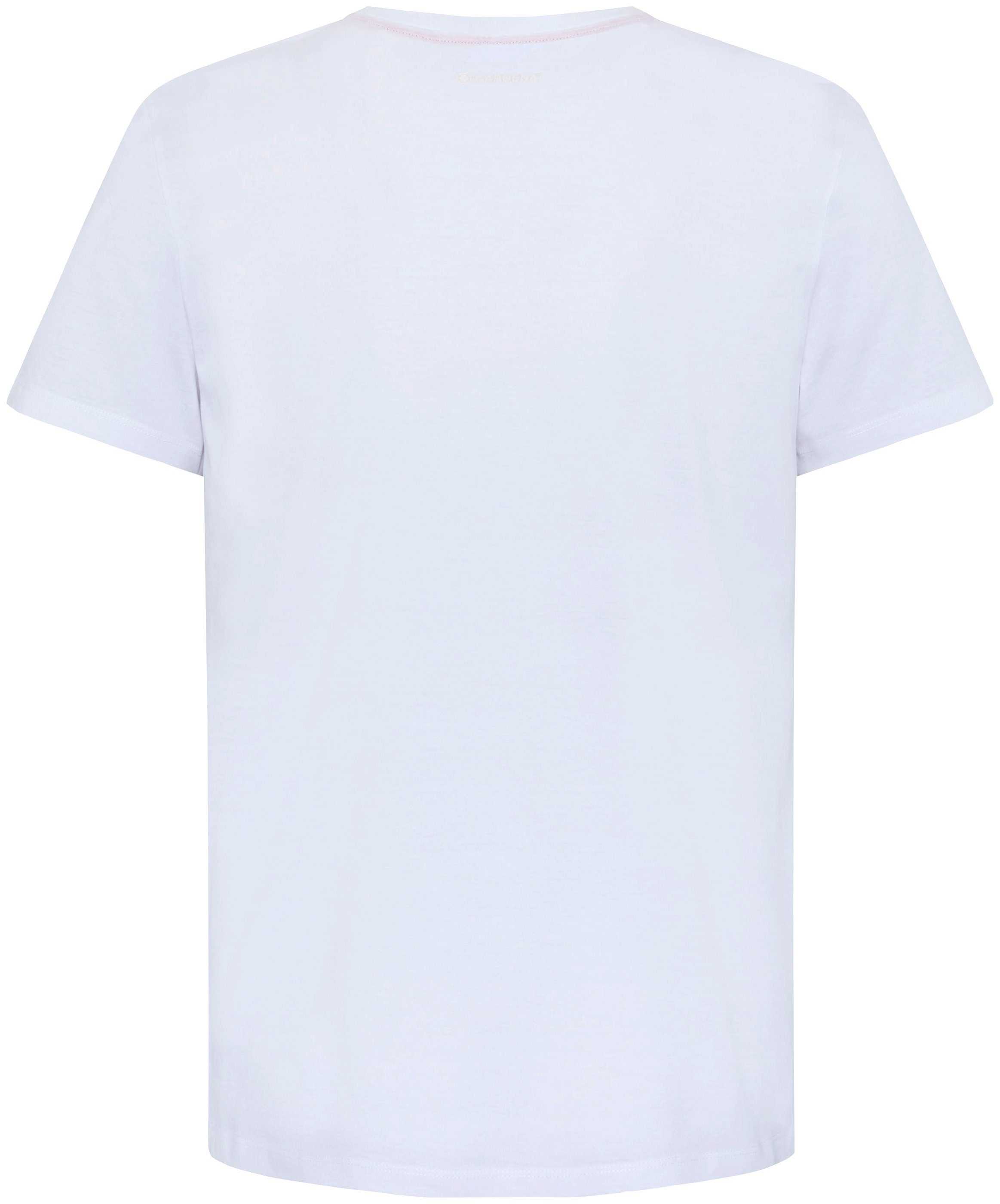 GARDENA T-Shirt Bright Aufdruck mit White