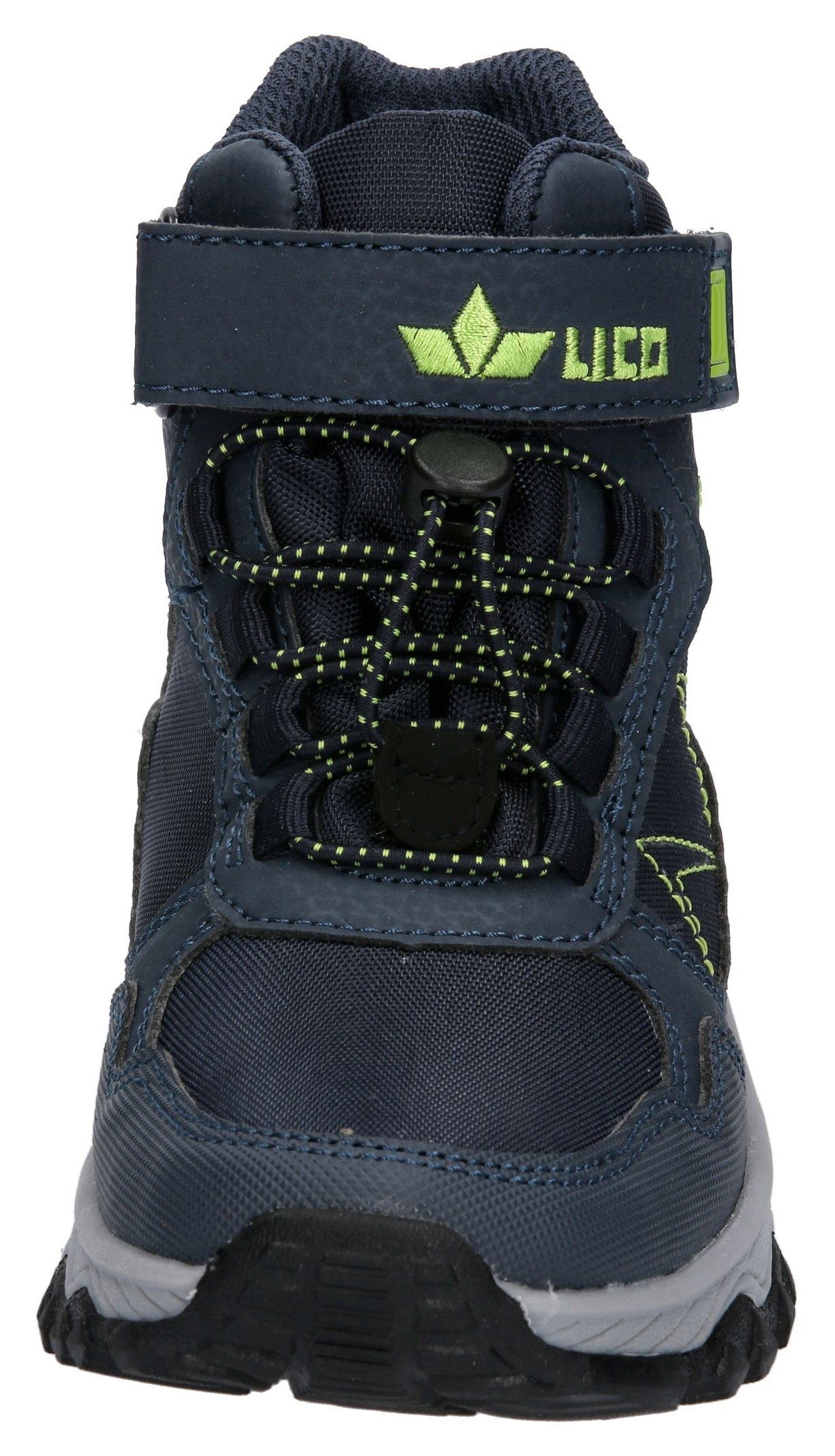 Lico JOHN Comfortex wasserabweisender navy-lemon mit Schnürboots VS