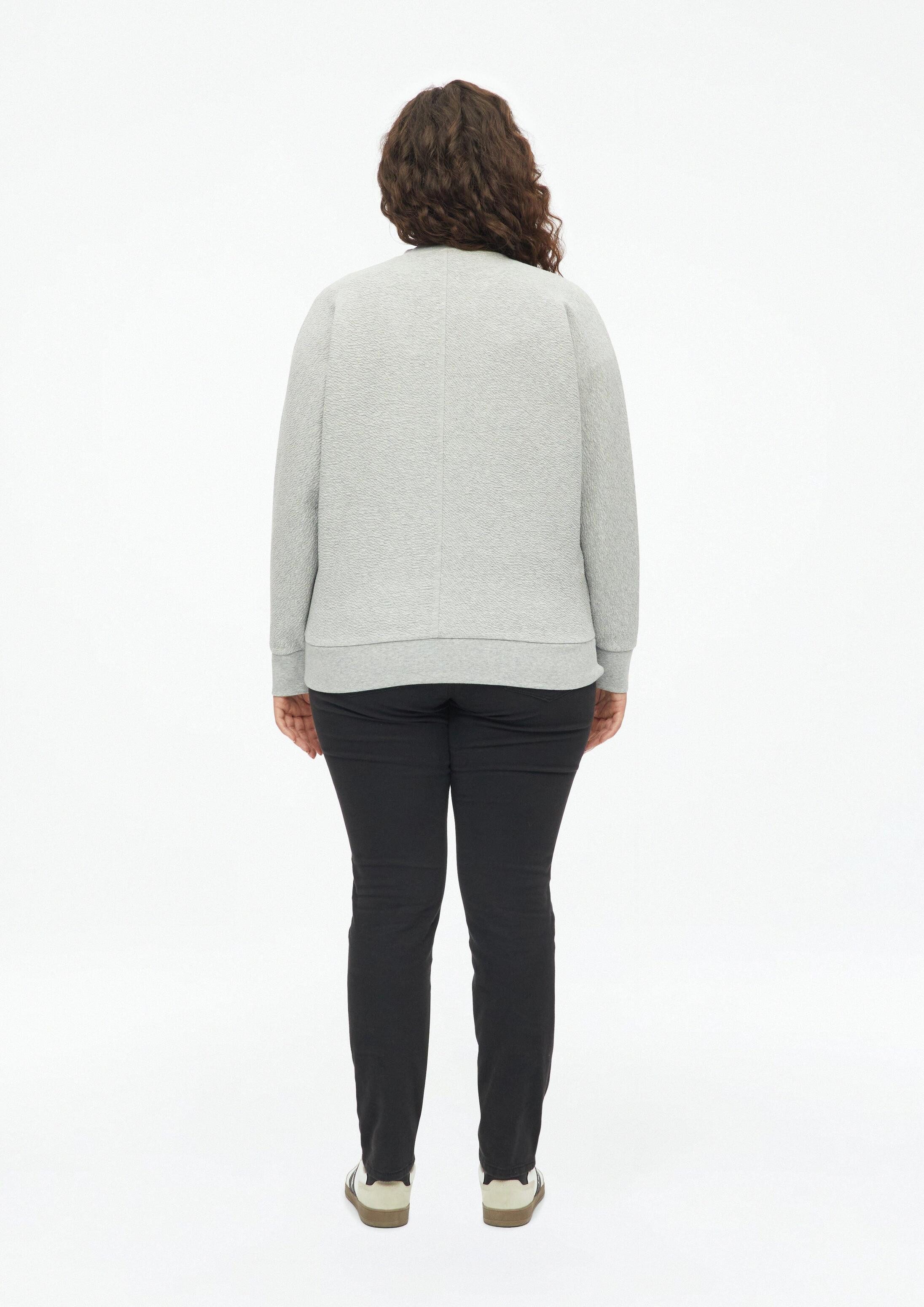 s.Oliver Sweatjacke Sweatshirt Jacke Strukturierter Sweatshirt-Blouson – Bild 3 von 5