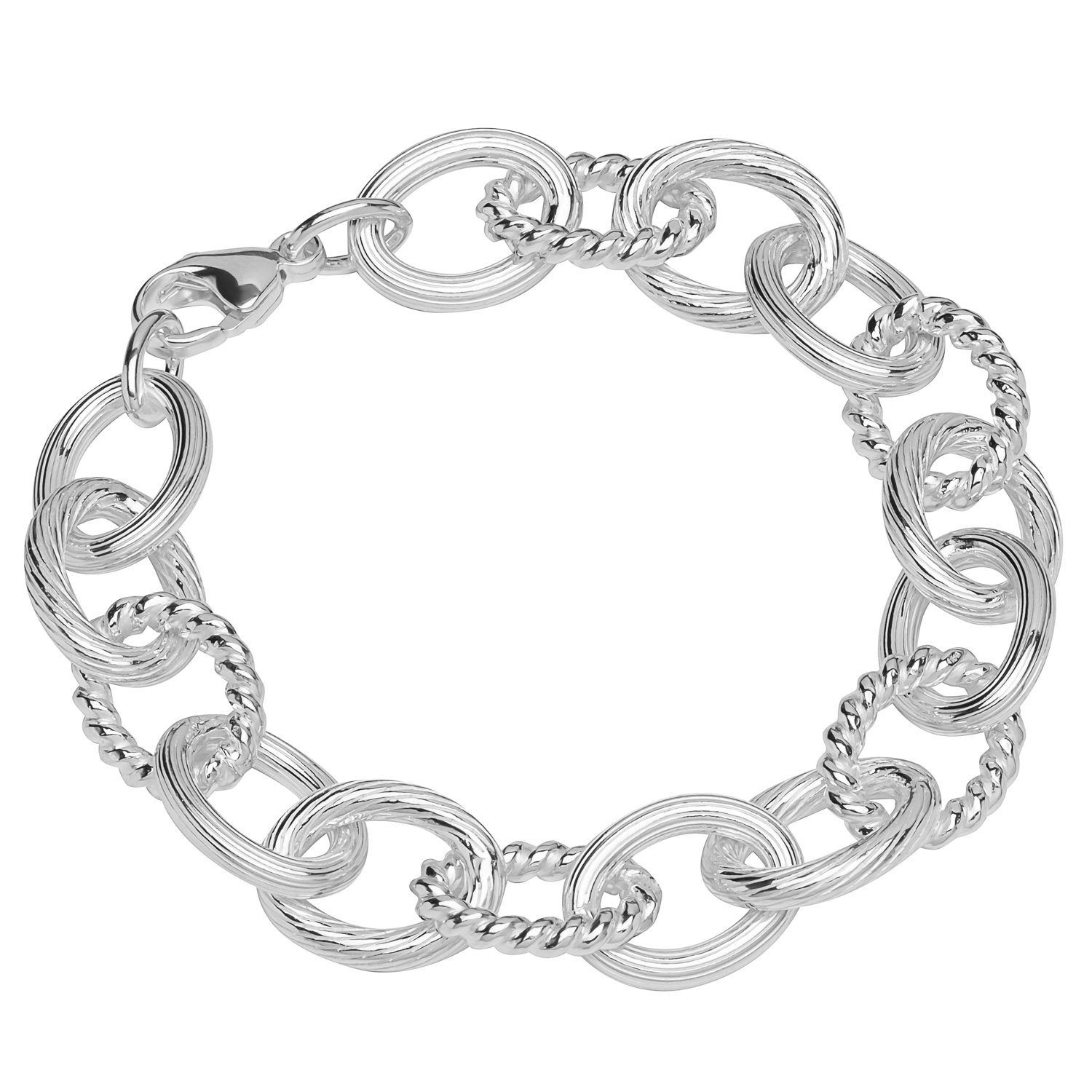 Silberarmband Armband 925 Sterling Silber 20cm Ankerkette Damen