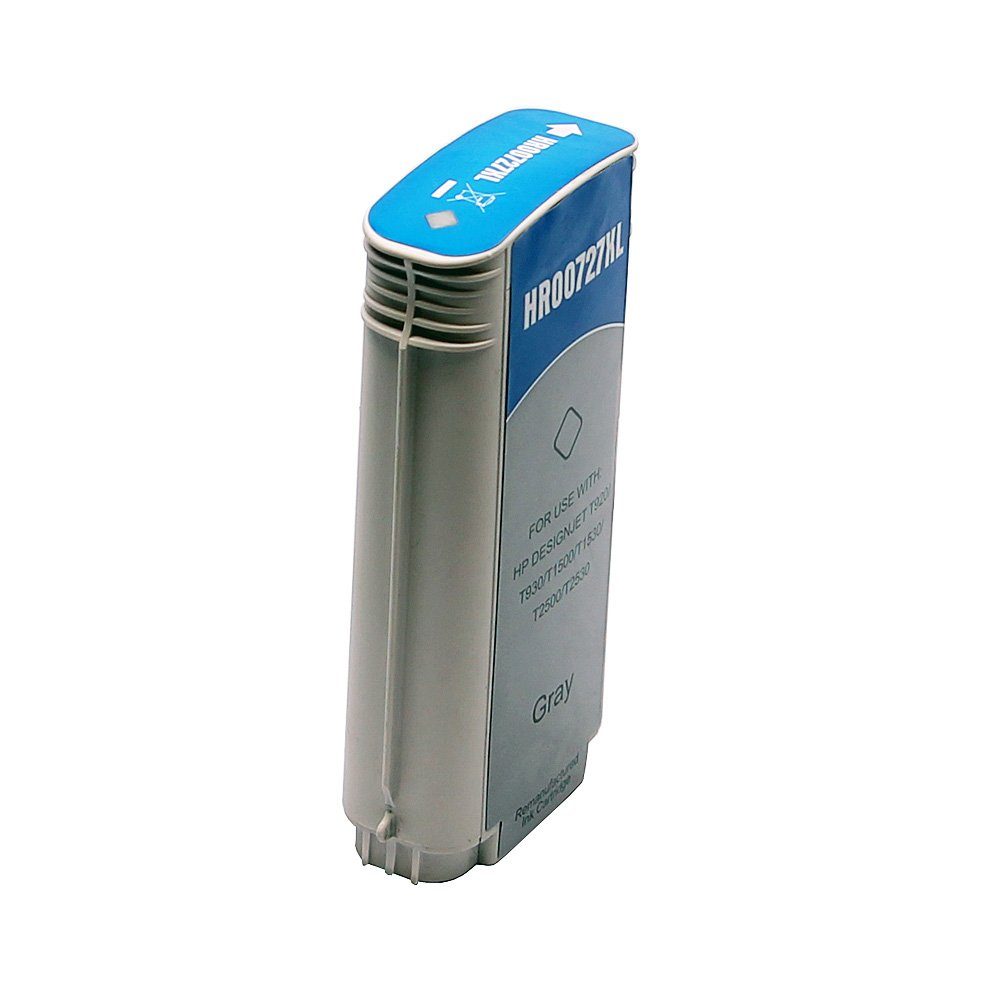 ABC Tintenpatrone (Kompatible Druckerpatrone für HP 727 Grau Designjet T920 T920PS, ABC)