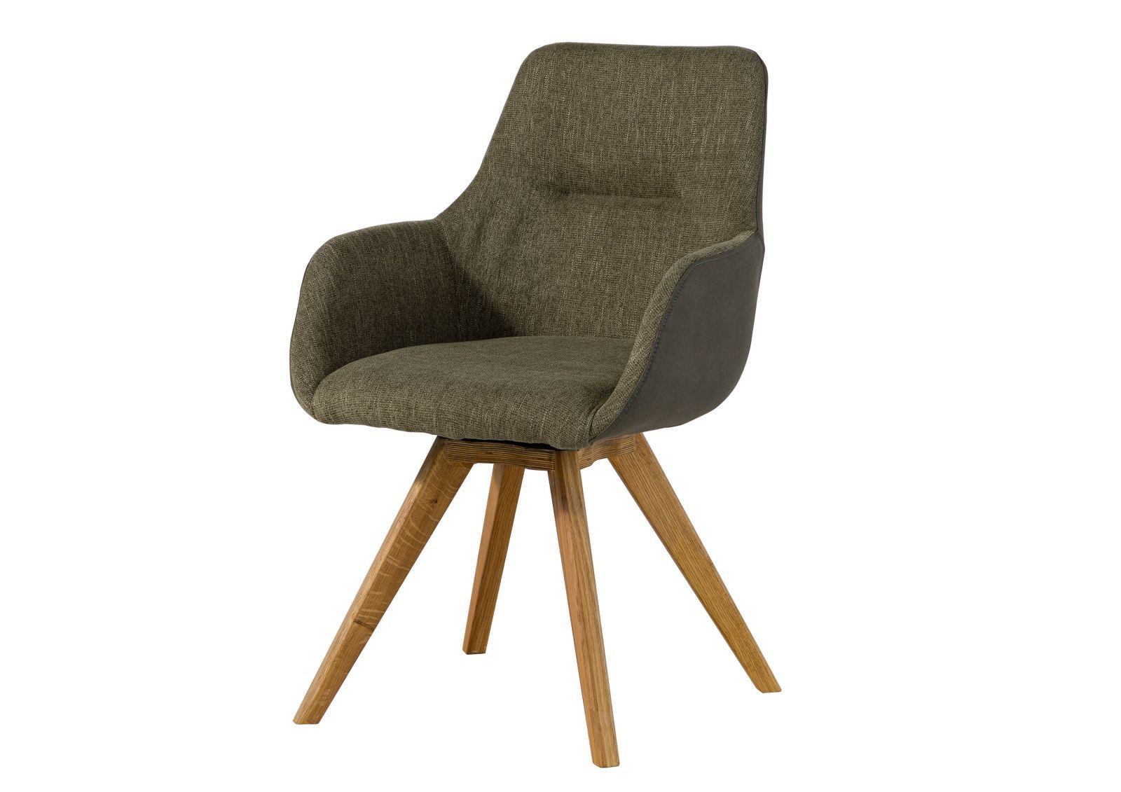 Massivmoebel24 Polsterstuhl TACOMA Wildeiche grün 100% Polyester (grün 100% Polyester Massivholz), 56 x 87 x 60 cm TACOMA #13