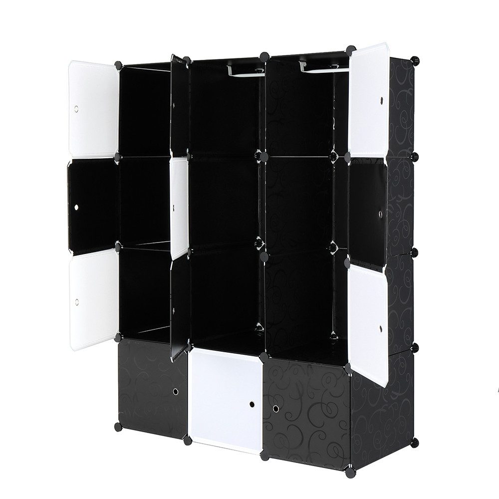 VINGLI Kleiderschrank DIY Regalsystem Steck Regal – Bild 3 von 5