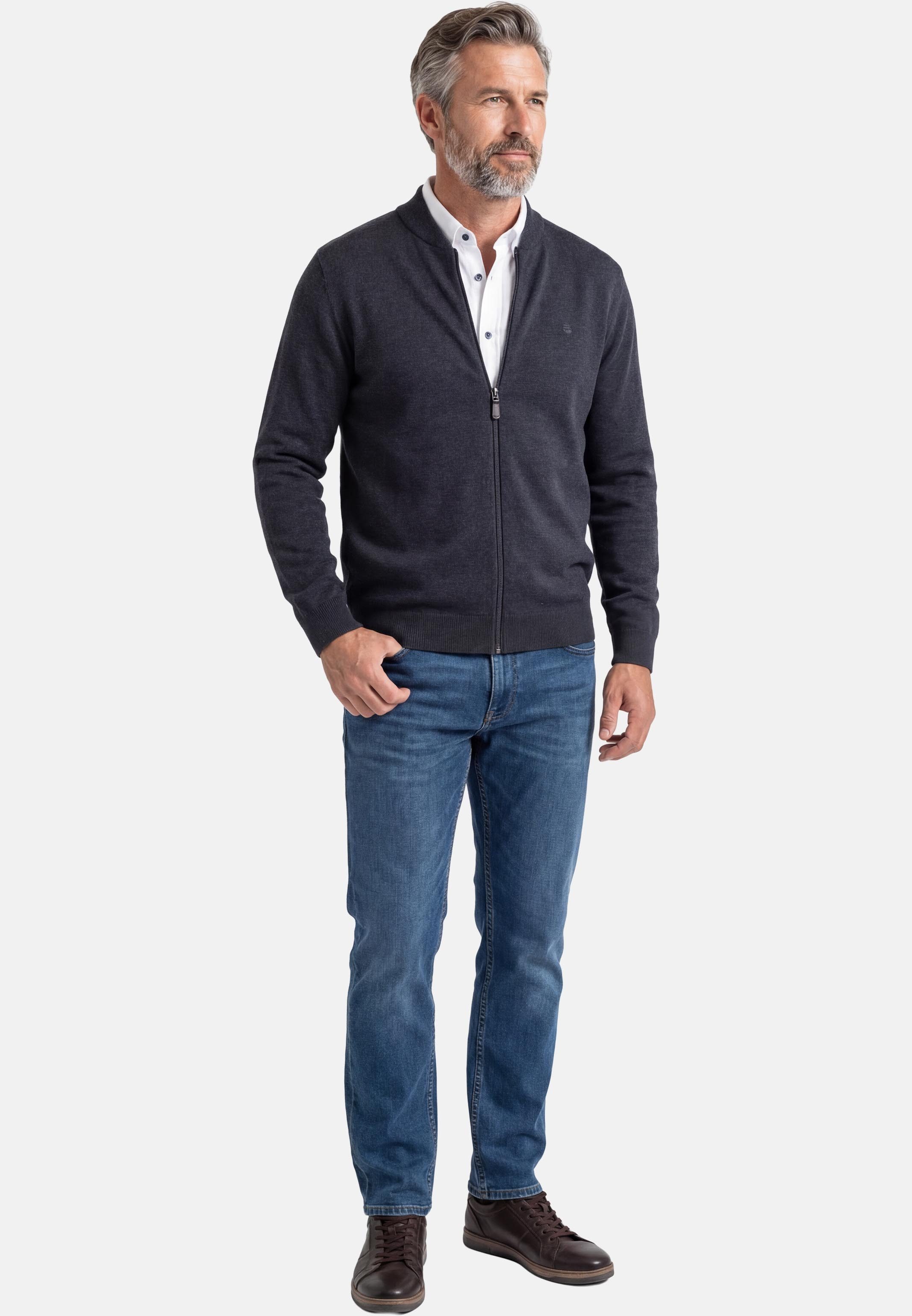 Redmond Strickjacke Basic (1-tlg) Strickjacke - Baumwolle - Atmungsaktiv - Weicher Feinstrick