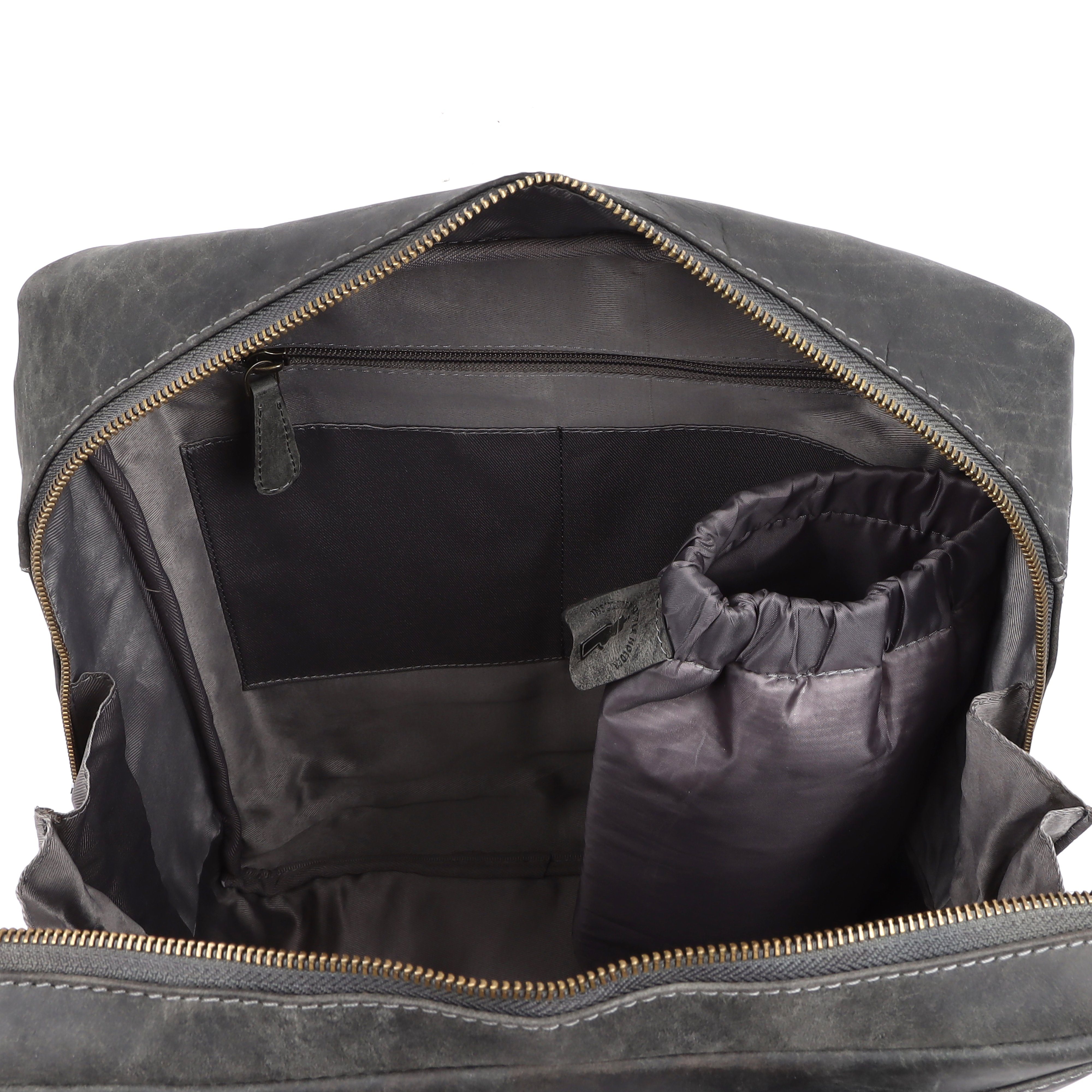 15M, 15,6 Shadow TUSC Zoll. aus Leder für Laptop bis Rucksack Corvus Premium Tagesrucksack