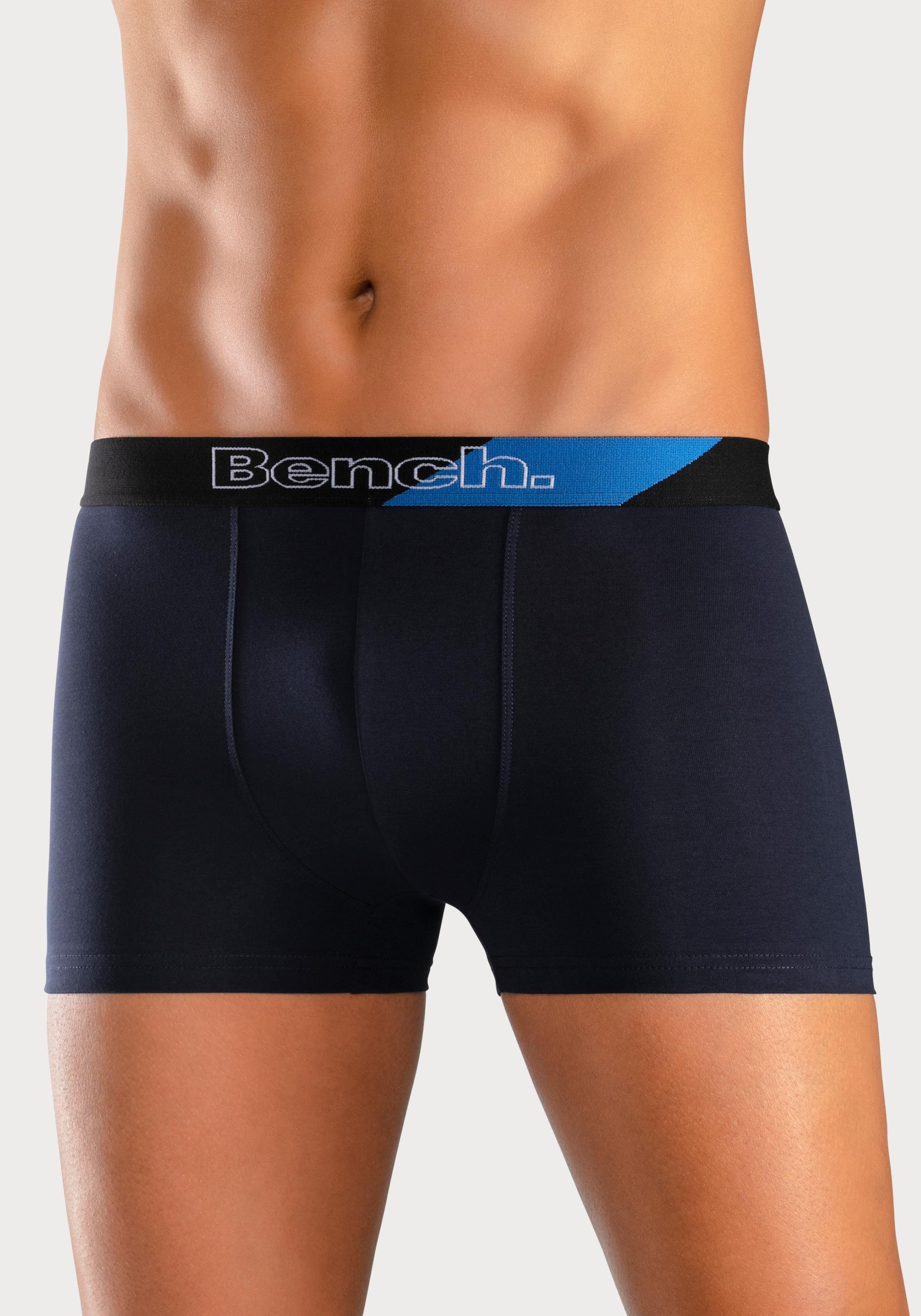 Bench. Boxer Boxershorts für Herren (Packung, 3-St) Unterhosen mit modischem Streifen im Webbund – Bild 2 von 5