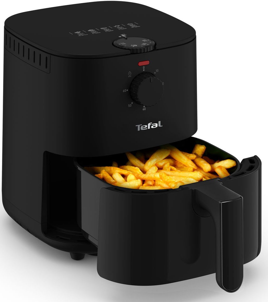 Tefal Heißluftfritteuse Easy Fry Essential, knusprige Ergebnisse, weniger Fett, platzsparend, 1430 W, für 2-4 Personen, schnell & energiesparend, einfache Reinigung, EY1308