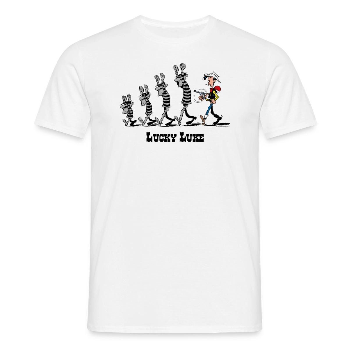 T-Shirt Lucky Luke Verhaftet Dalton Brüder Männer T-Shirt