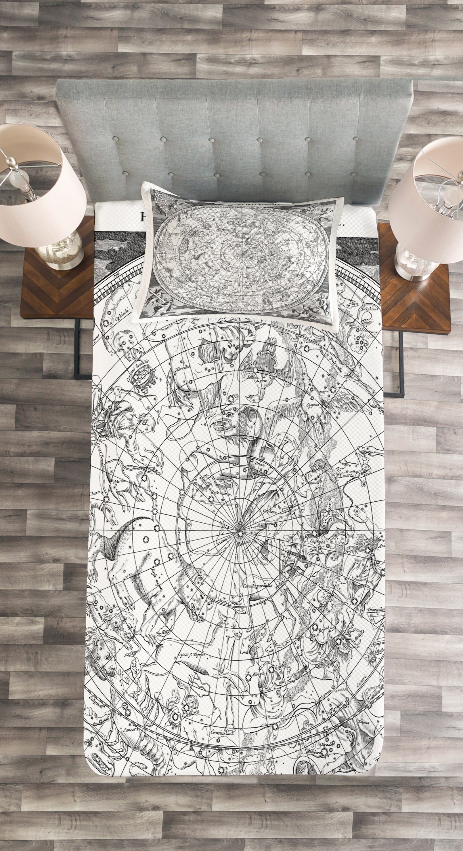 Konstellation Kissenbezügen Boreal Abakuhaus, mit Antike Tagesdecke Set Waschbar,