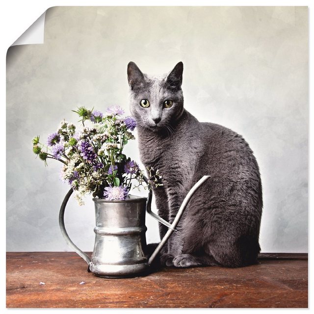 Artland Wandbild »Katze mit Deko«, Haustiere (1 Stück)-Otto