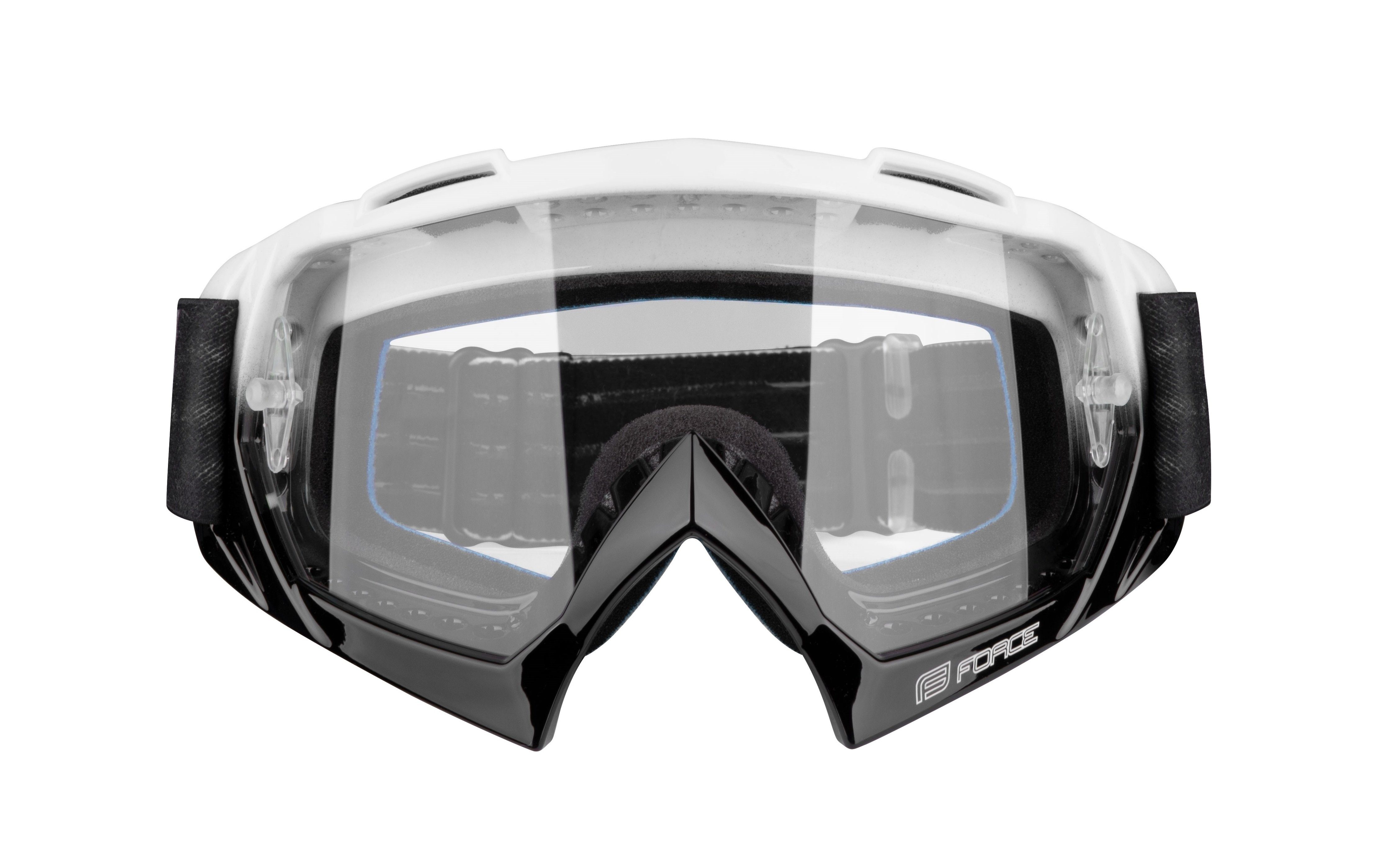 FORCE Fahrradbrille FORCE Downhill Google GRIME schwarz-weiss