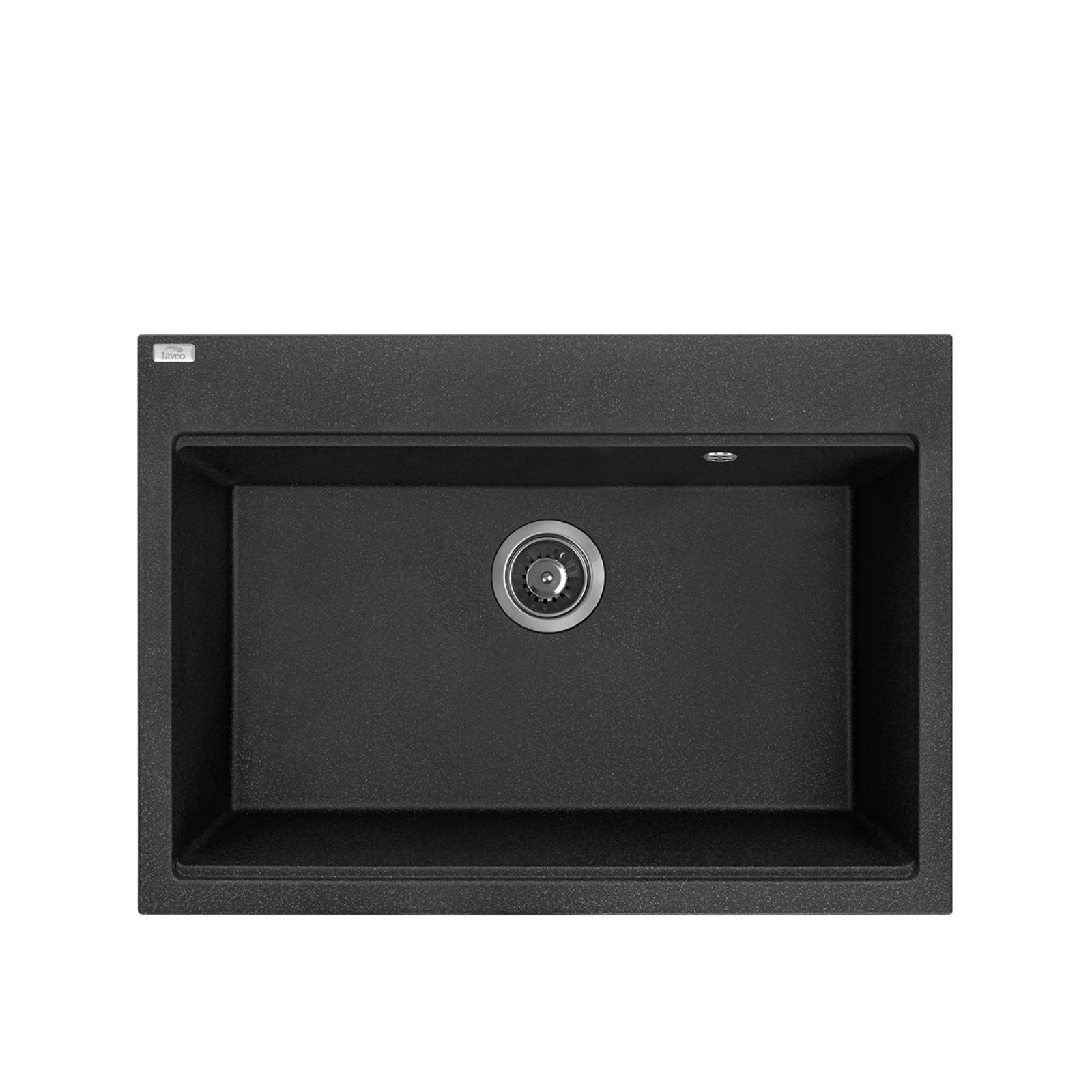 Granitspüle Einbauspüle TAU aus Granit (70×50 cm), 1 Becken, schwarz, matt günstig online kaufen