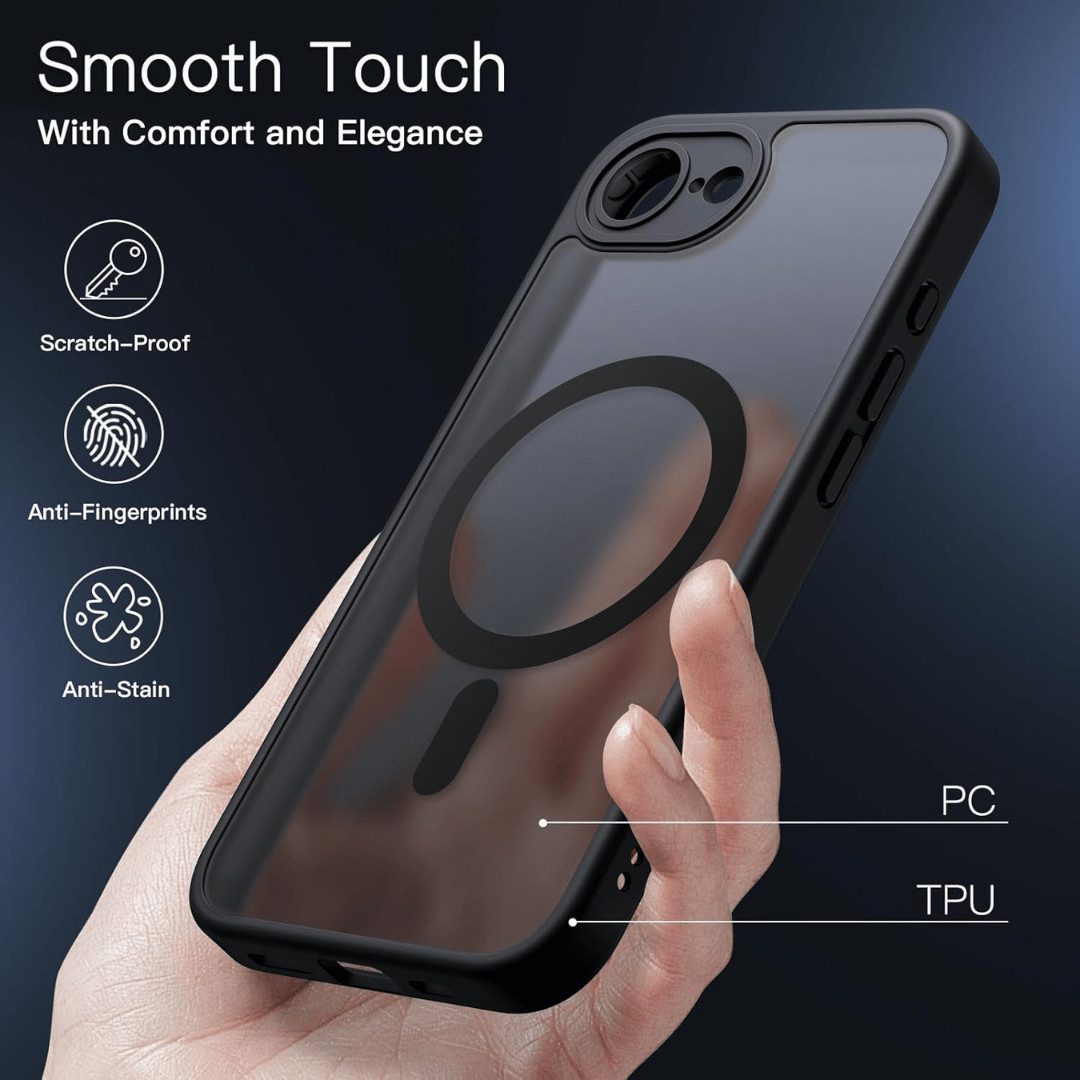 SmartUP Smartphone-Hülle + 2X Schutzglas für iPhone 16e MagSafe Panzerglas Panzerfolie Case 9H 6,1 Zoll, kompletter Rundumschutz, MagSafe-Technologie – Bild 5 von 5