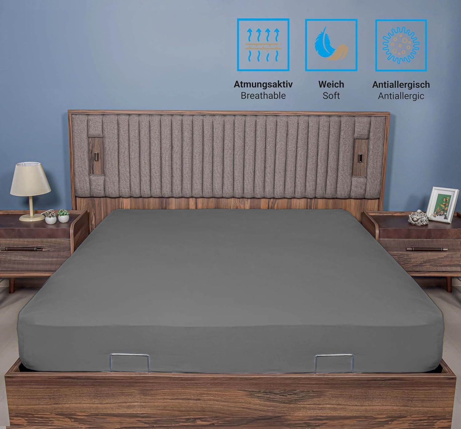 Sweet Home World Spannbettlaken Spannbettlaken 90x200cm 100% Baumwolle alle Betten bis 25 cm
