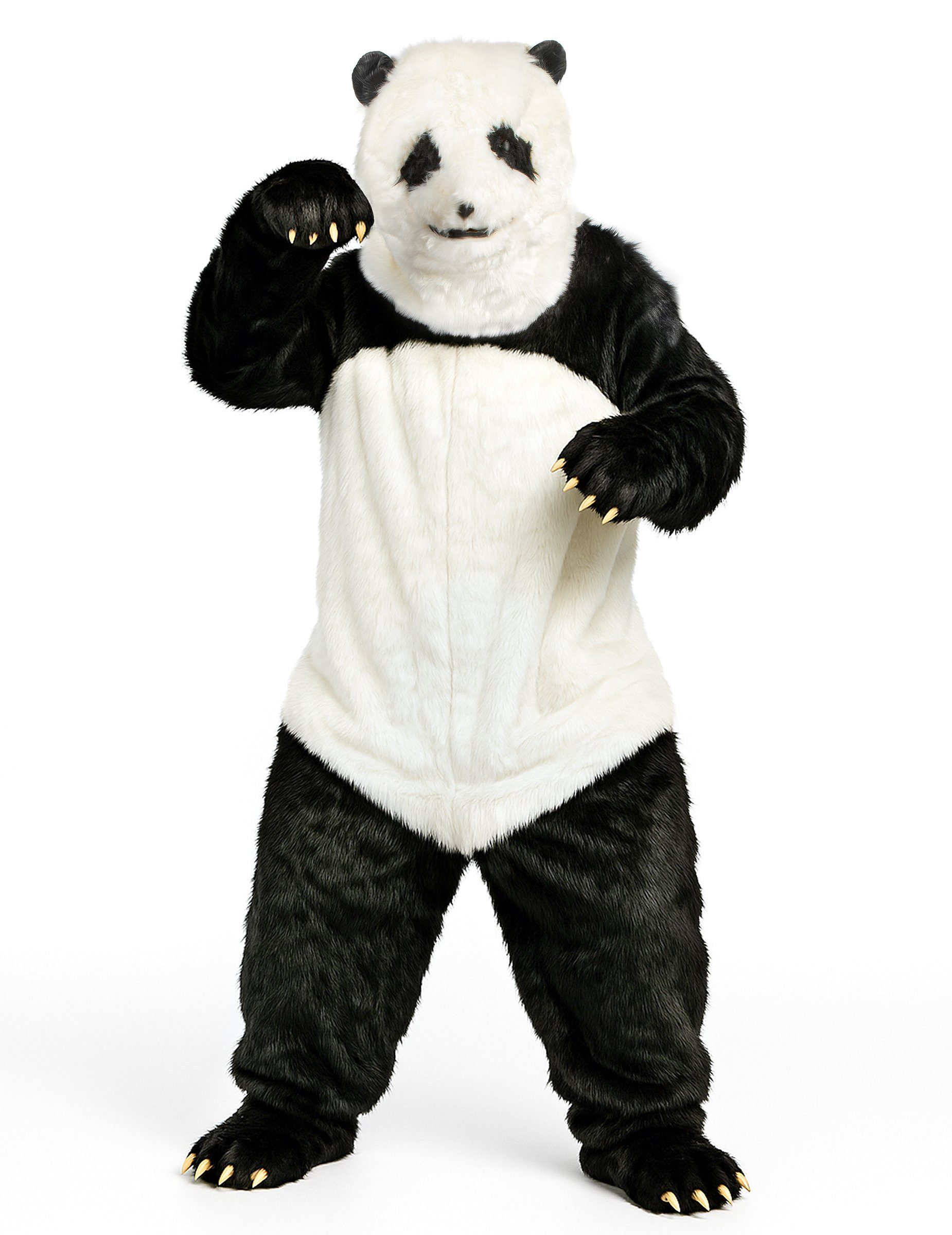 JADEO Kostüm Panda Kostüm Overall schwarz-weiss