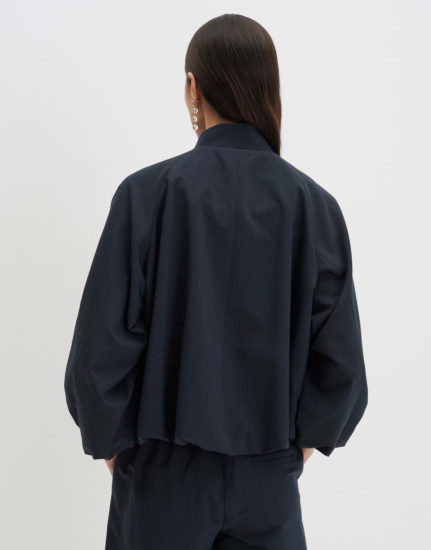 someday Jackenblazer Noela aus Webware mit Nadelstreifen Formstabiler Look mit Blousonkragen