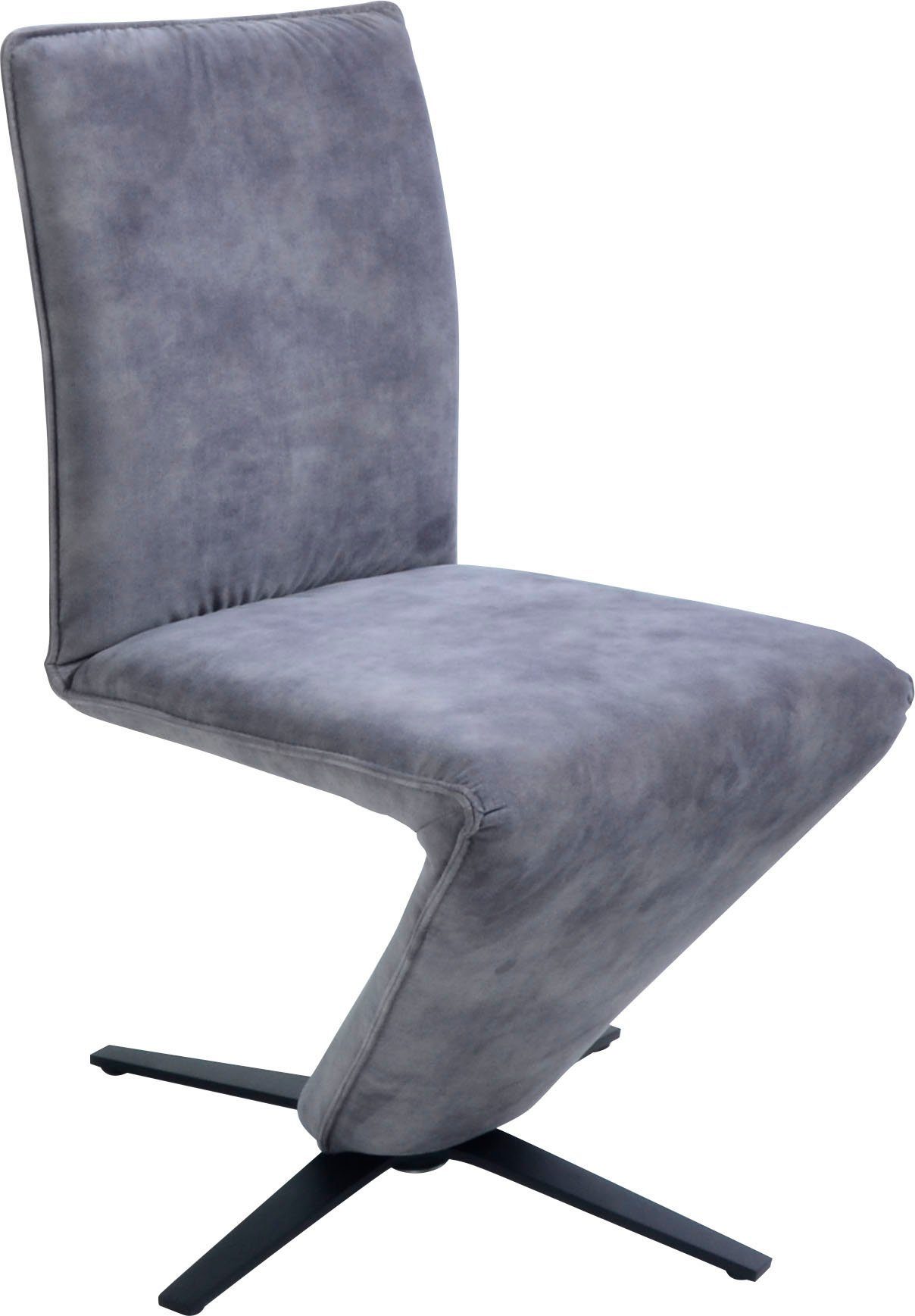 Deseo Drehstuhl Sternfuß II, Sitzschale, Struktur federnder schwarz K+W Komfort Wohnen in Metall & Stuhl mit