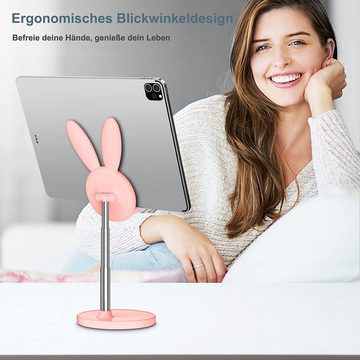 GelldG Niedlicher Hase Handy Ständer, verstellbare Tisch Handy Halterung Handy-Halterung