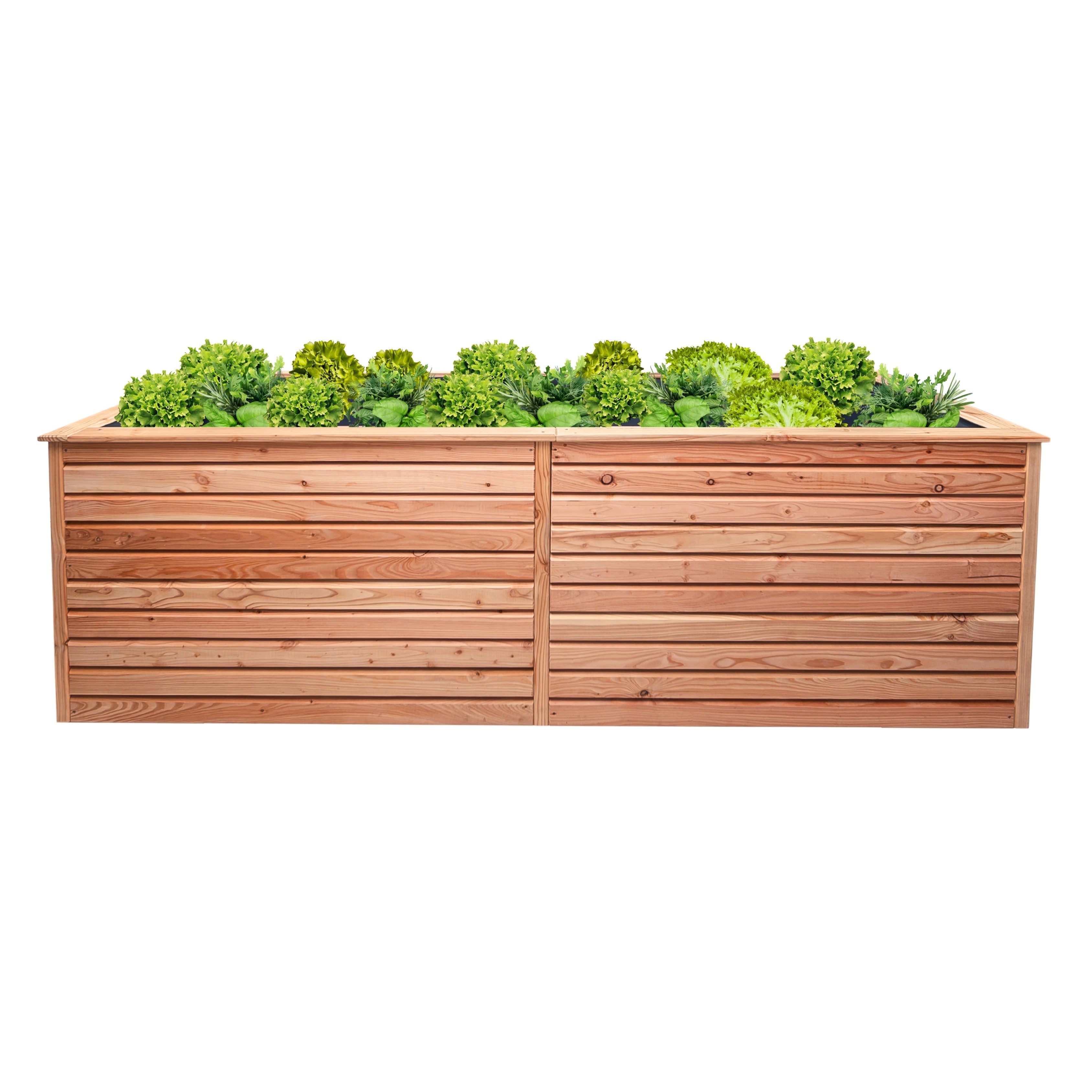 MegaHolz Hochbeet MegaHolz Hochbeet Rhombus XL aus heimischem