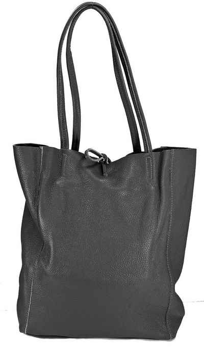 Milenastely Shopper Echt Leder Shoppertasche Schultertasche