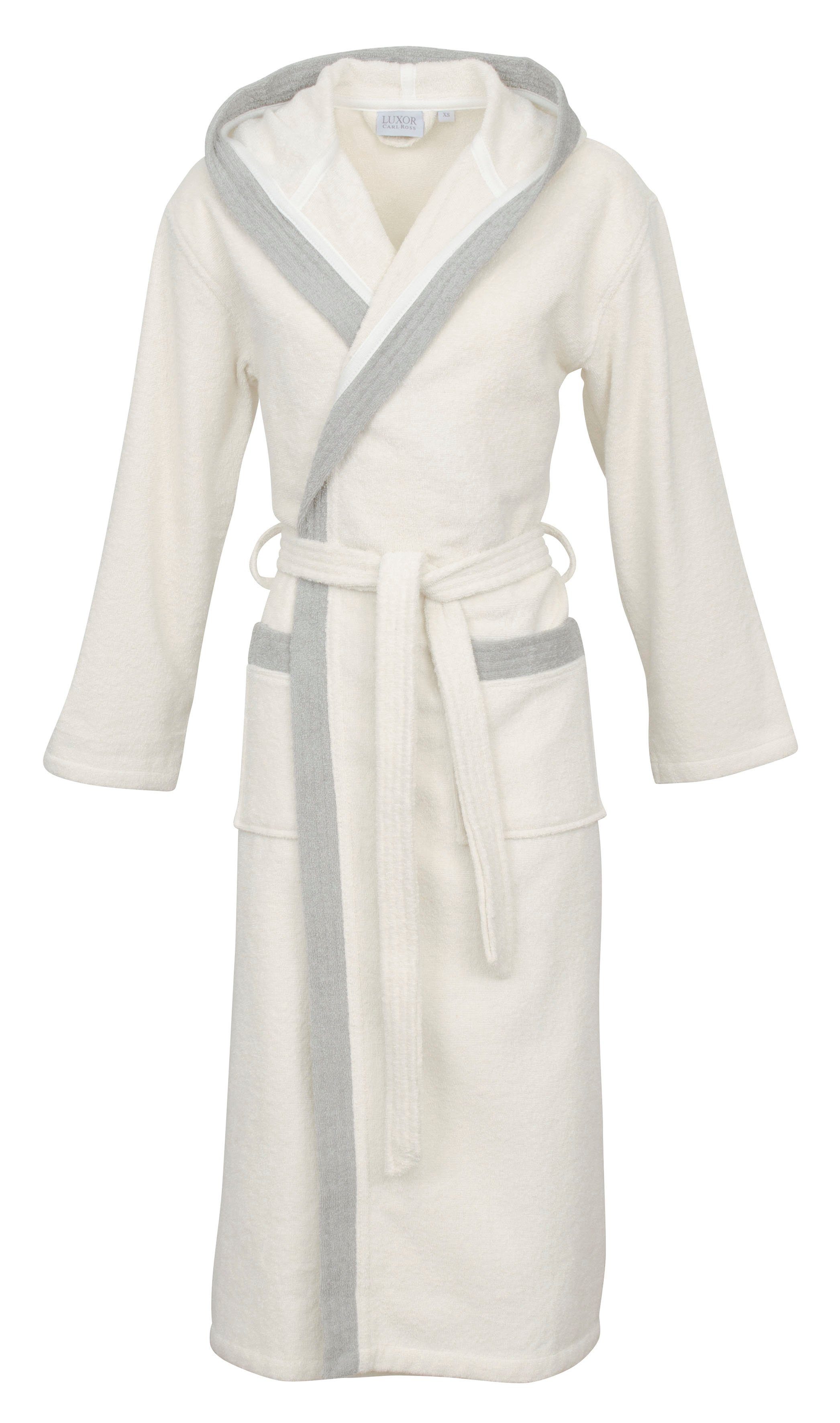 Carl Ross Unisex-Bademantel 40300, Midilänge, Walkfrottier, günstig online kaufen