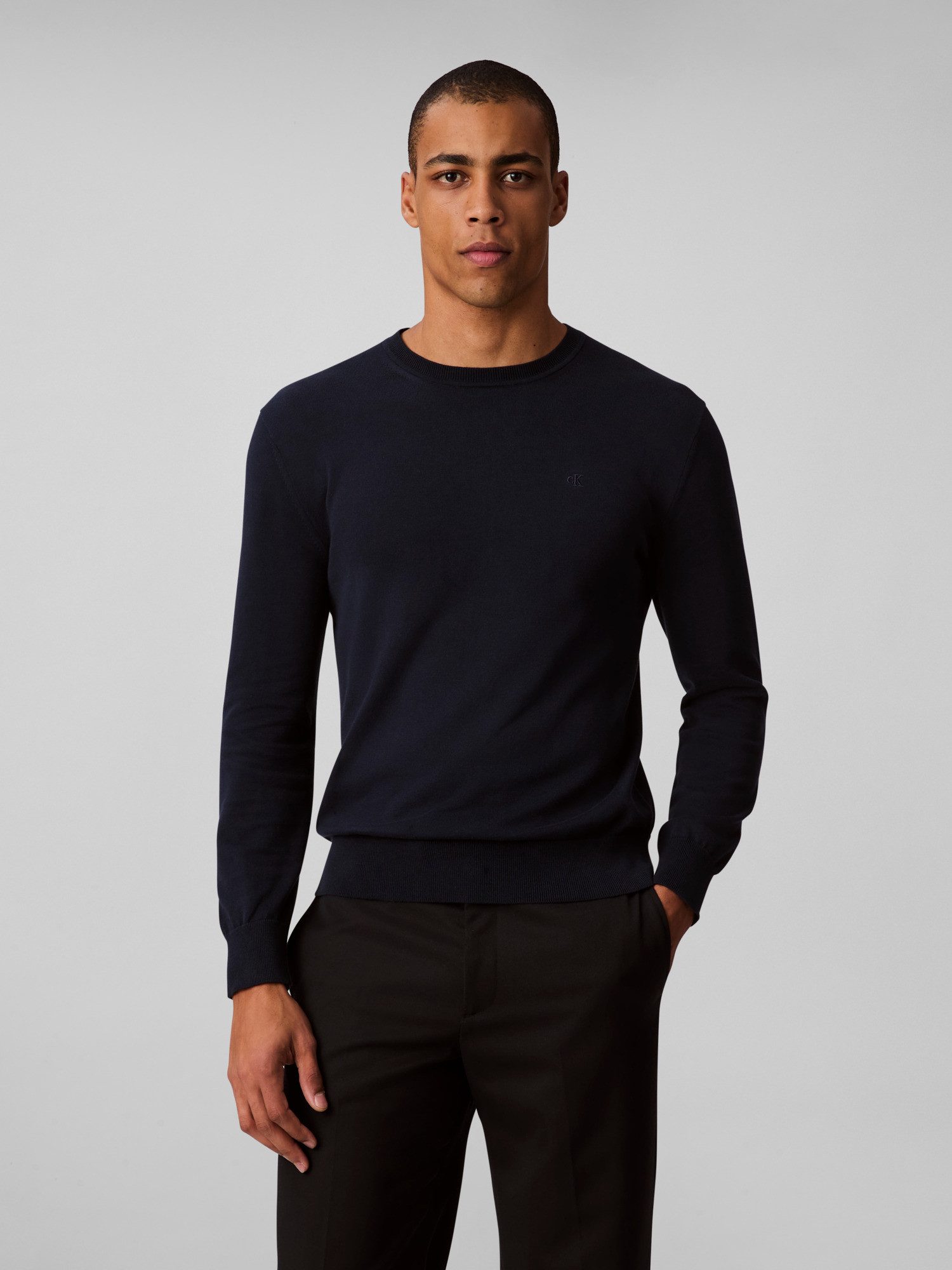 Calvin Klein Strickpullover LS SUPIMA COTTON günstig online kaufen