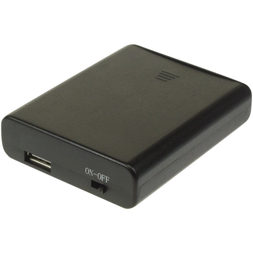 Velleman Batteriewächter Velleman BH341USB Batteriebox 4x Mignon (AA) (L x B x H) 60 x 20 x 80