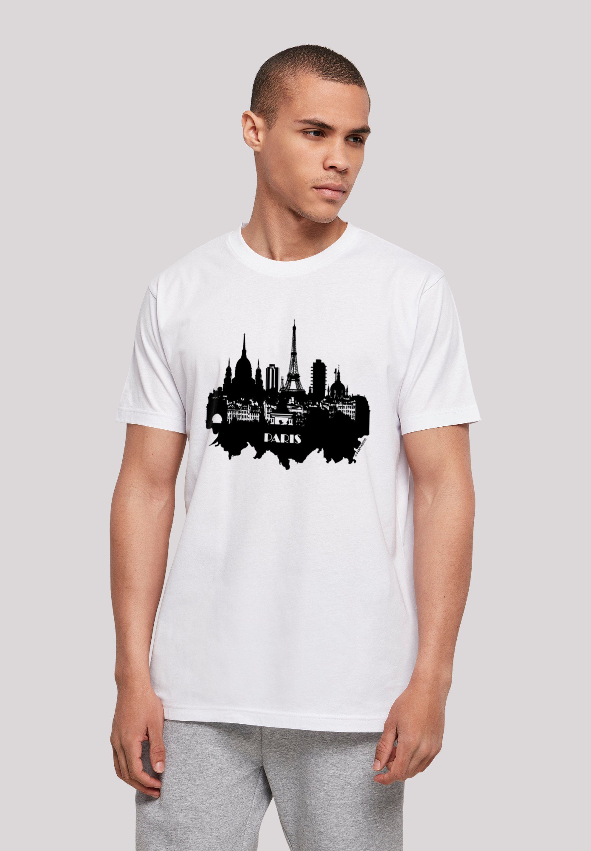 F4NT4STIC T-Shirt PARIS SKYLINE TEE Print weiß