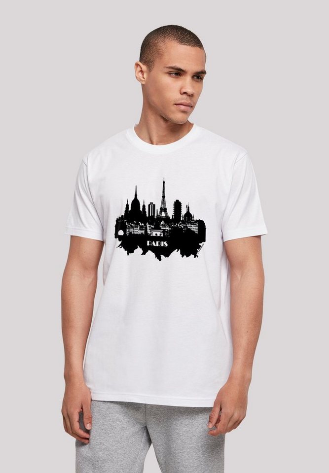 F4NT4STIC T-Shirt PARIS SKYLINE TEE Print