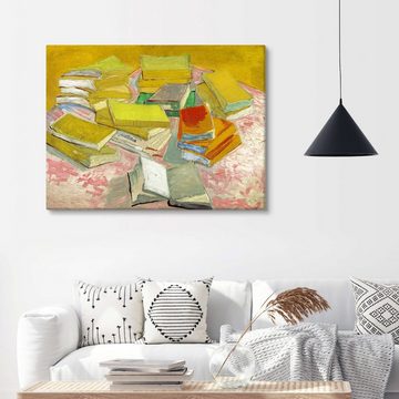 Posterlounge Leinwandbild Vincent van Gogh, Französische Romane, Wohnzimmer Malerei