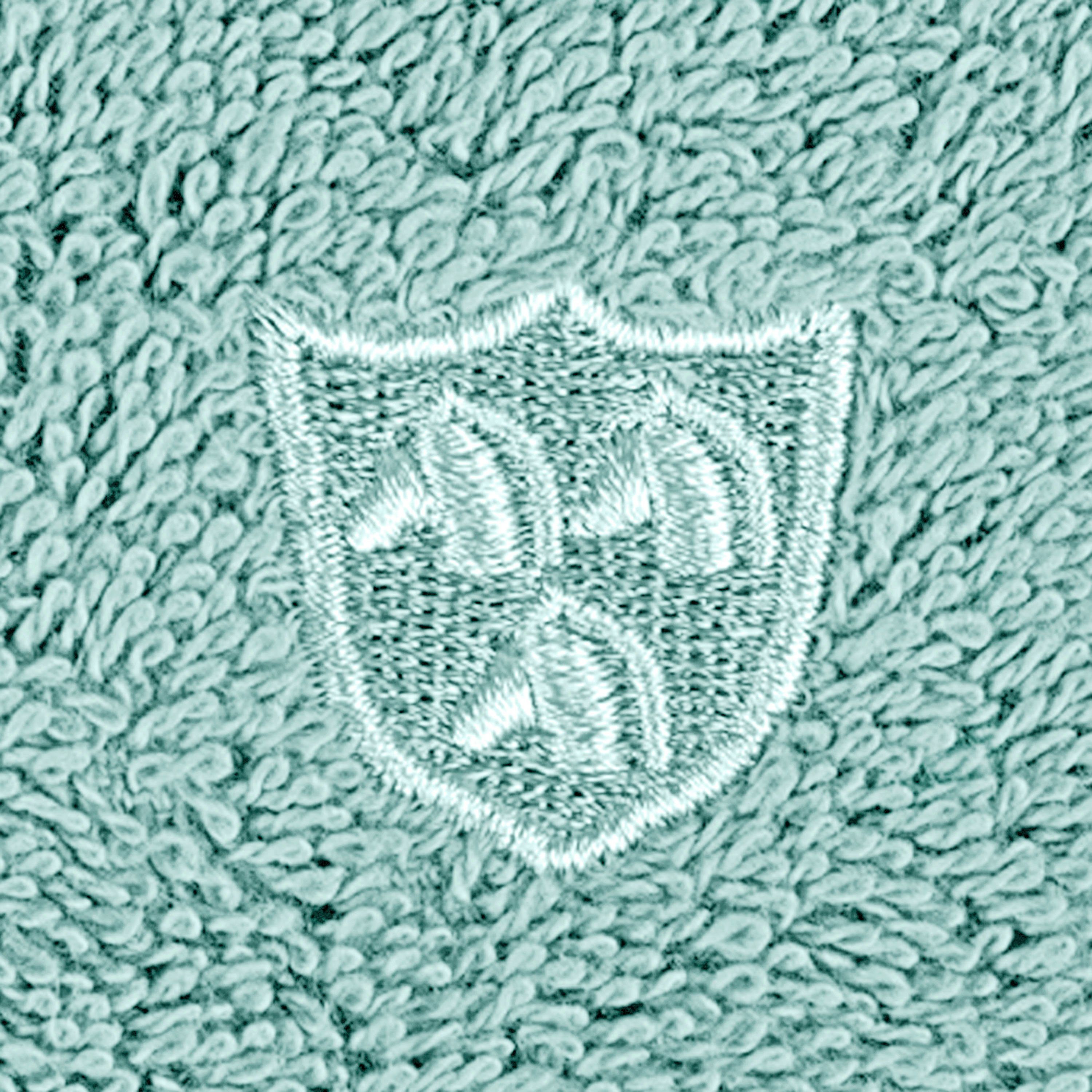 jade (1-St), Vita, Duschtuch ROSS-Emblem Frottier Bestickung ROSS