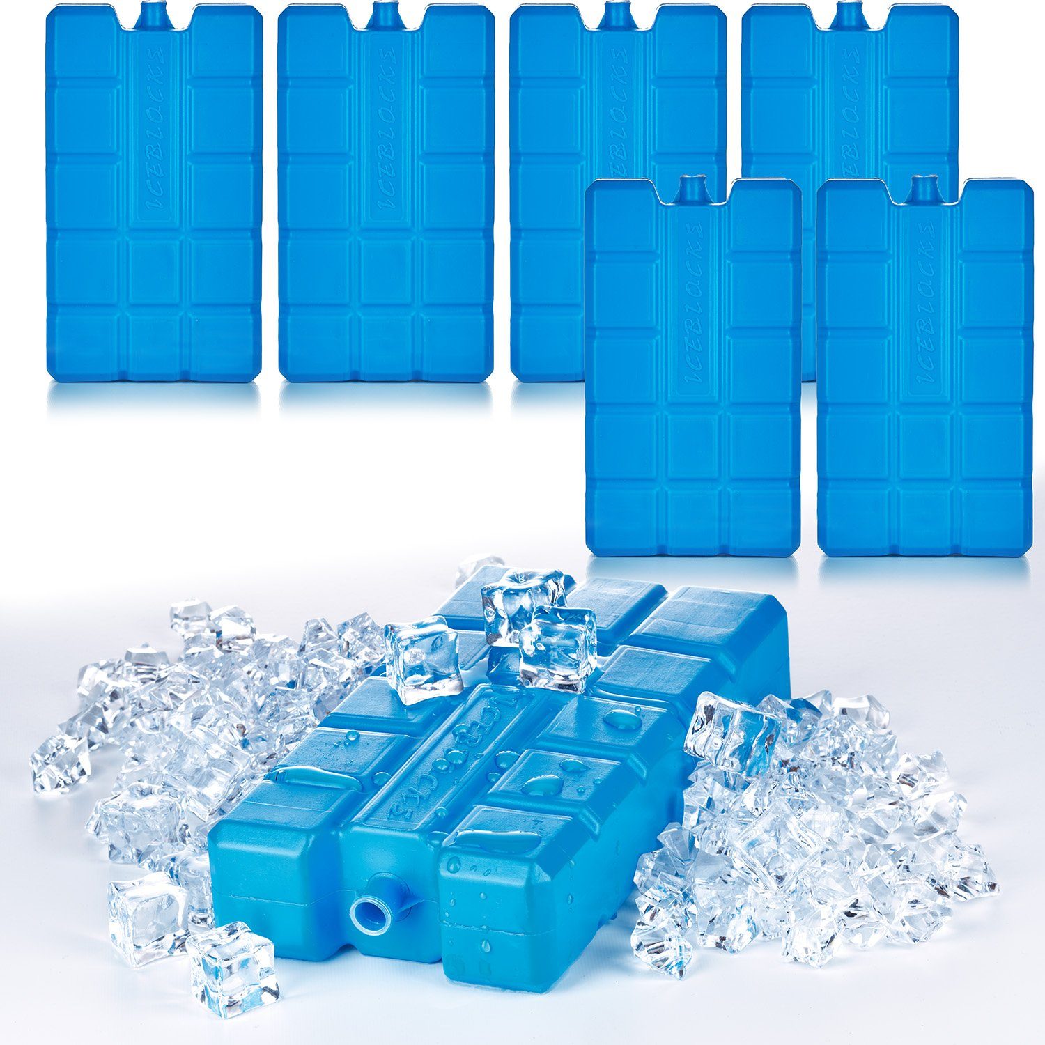 Kühlakku 6x Kühlakkus je 200ml 12h Kühlung für Kühltasche & Kühlbox Made i