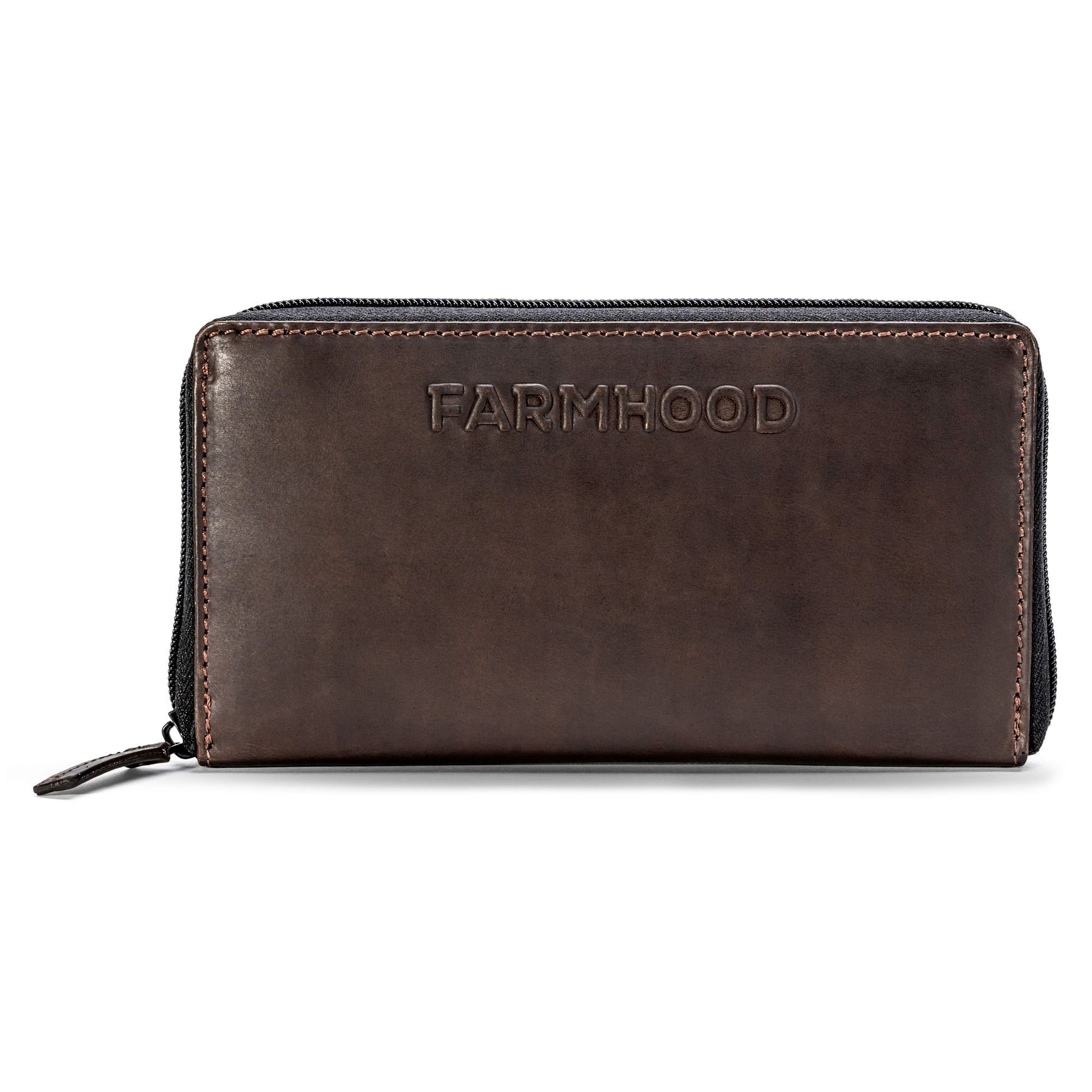 Farmhood Geldbörse Nashville, Leder dark brown