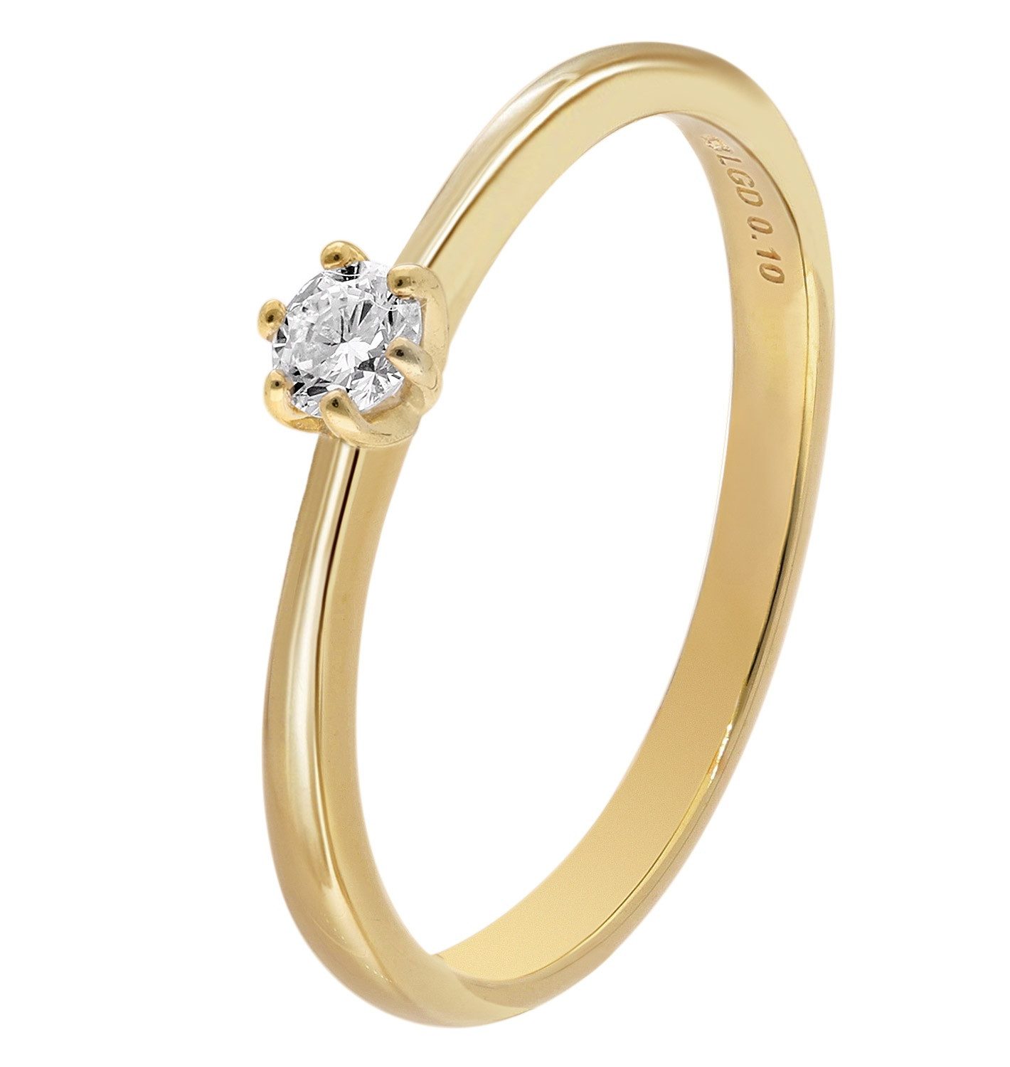 Glizz Solitärring mit Lab Grown Diamant günstig online kaufen