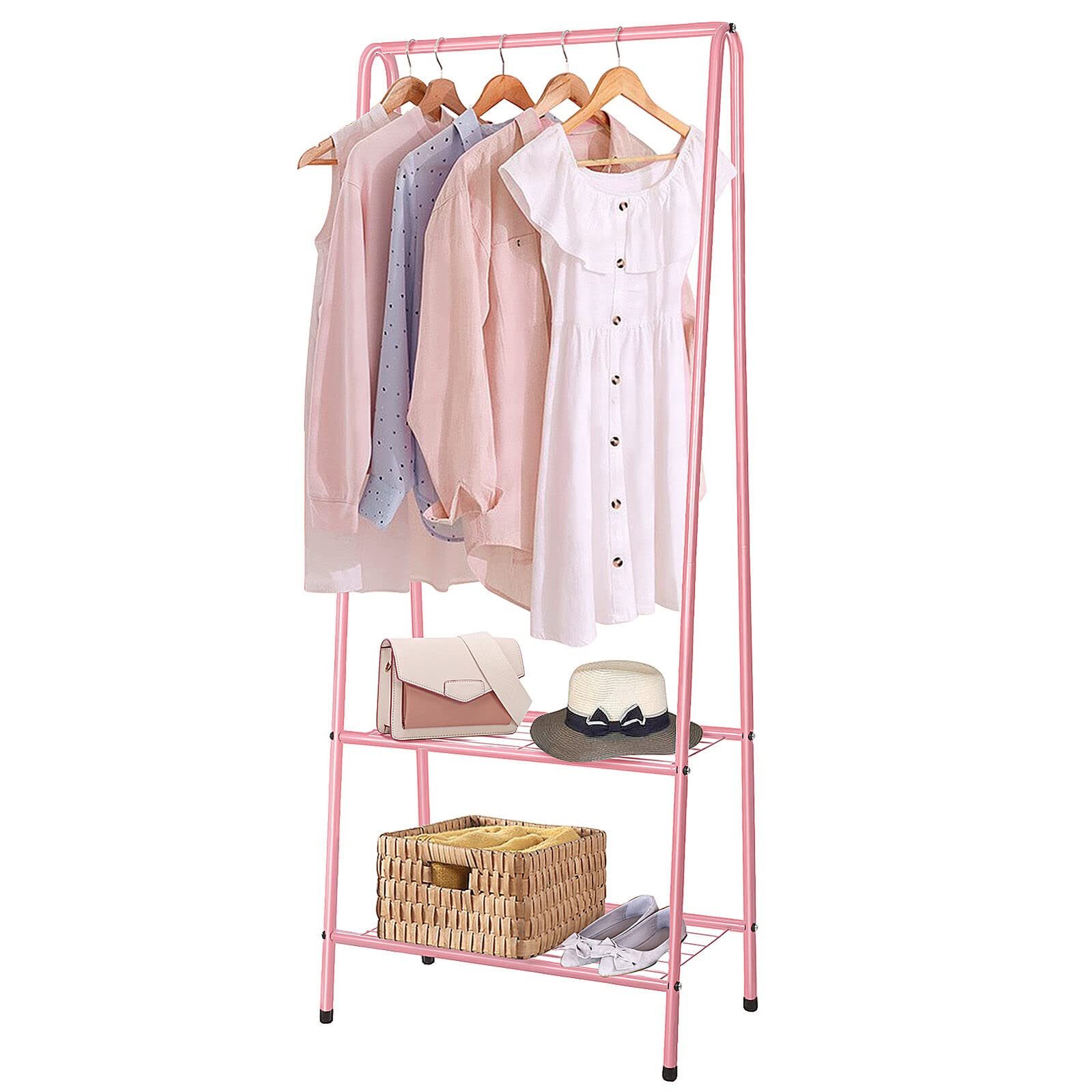 Youyijia Kleiderständer Clothes Rack 2 Shelves for Shoes and Boxes