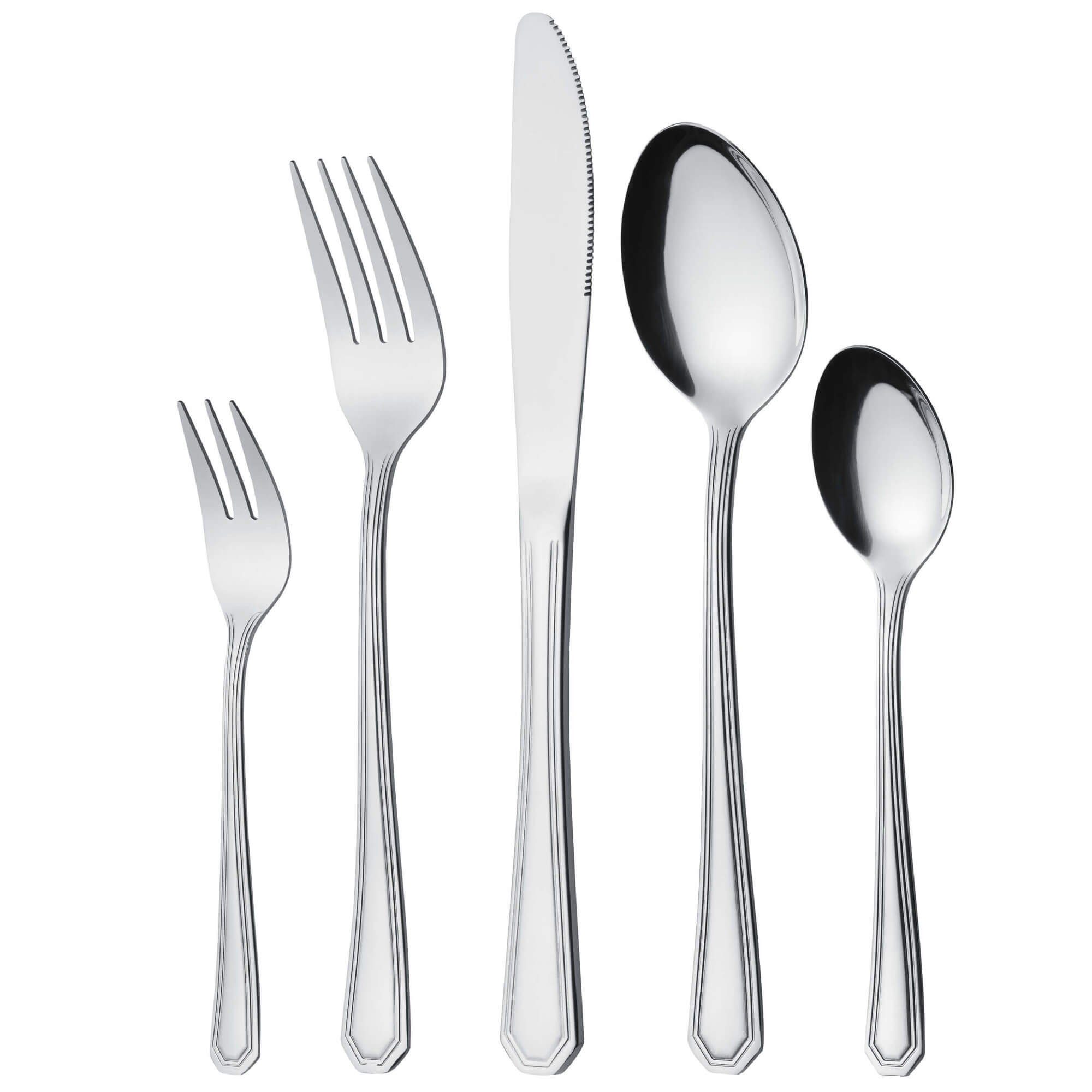 GRÄWE Besteck-Set GRÄWE Tafelbesteck 68-tlg., inkl. Koffer, für 12 Personen, Serie Madri, Edelstahl 18/0