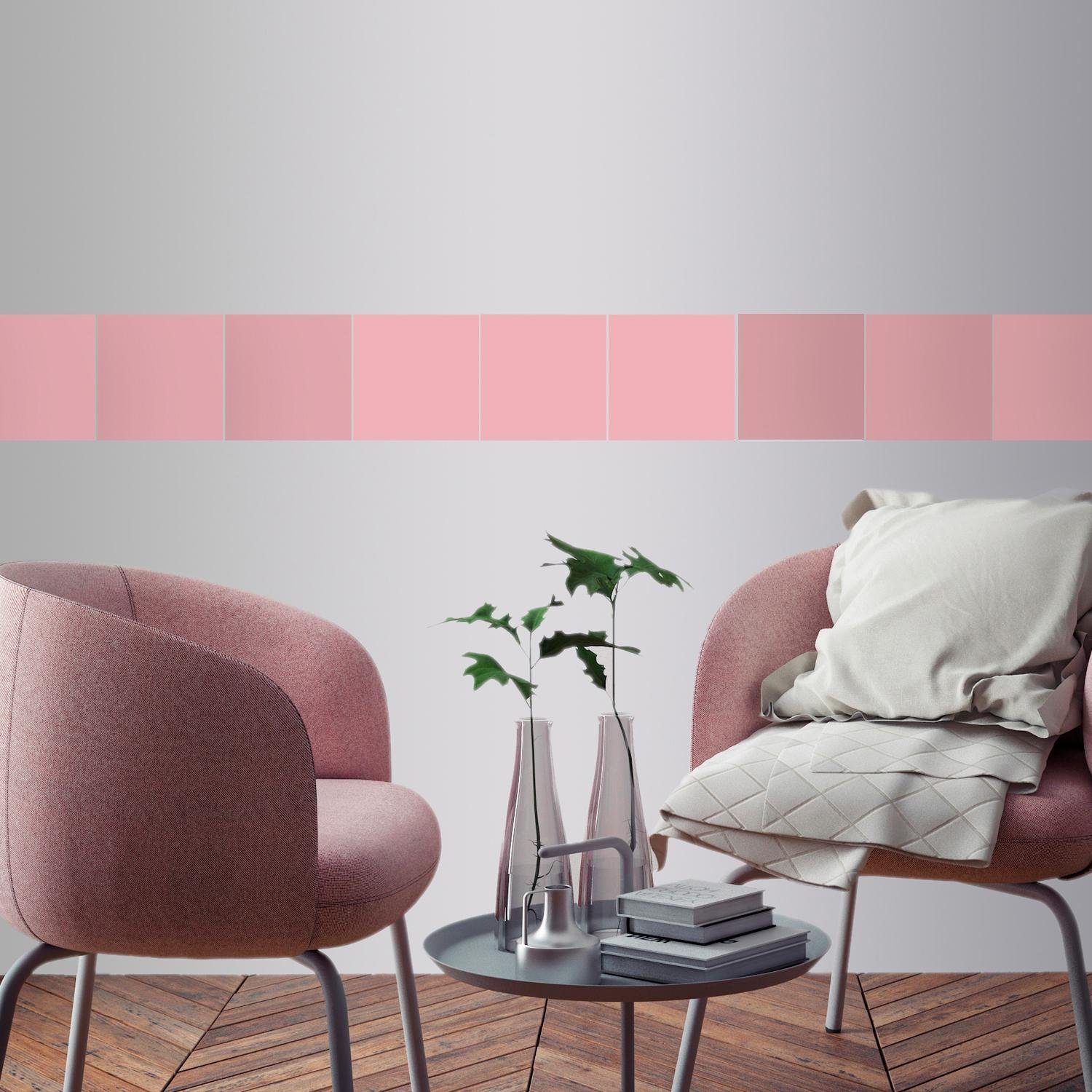 queence Fliesenaufkleber Orange, Stickerfliesen, selbstklebend, Sticker, 12 günstig online kaufen