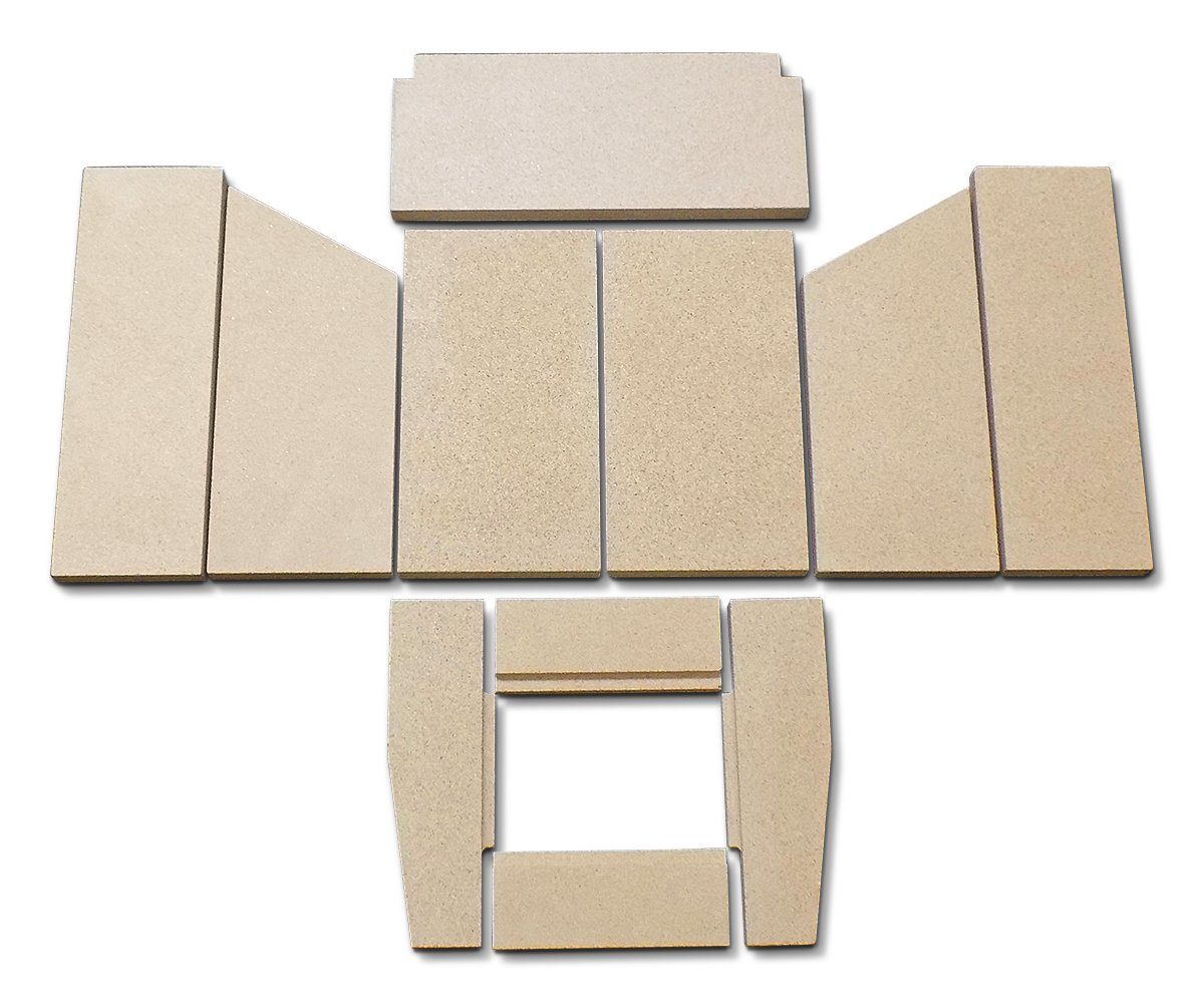 kaminXpert Feuerraumplatten B für Hark Alero 2 Kaminofen Ersatzteil Feuerraumauskleidung