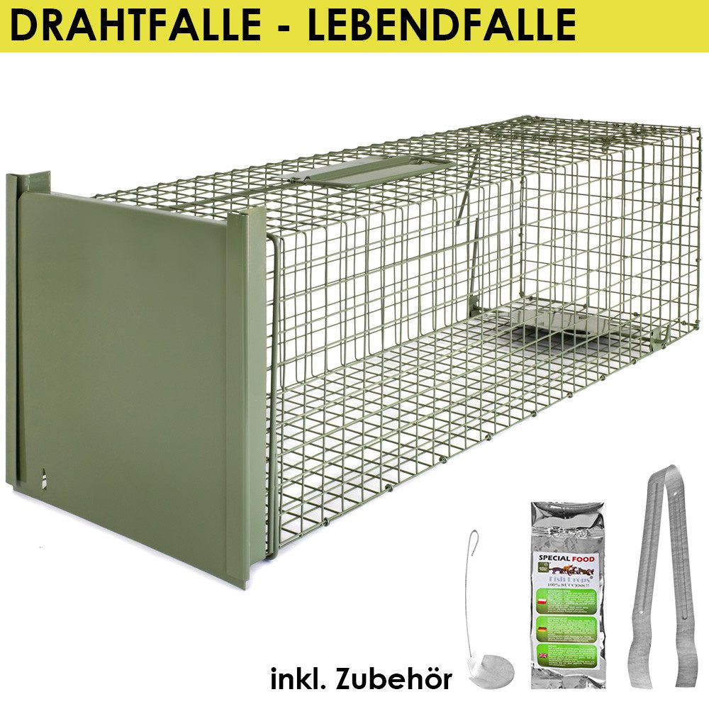Lebendfalle Tierfalle Lebendfalle Grün Marderfalle Drahtfalle 82 x 26 x 26 cm