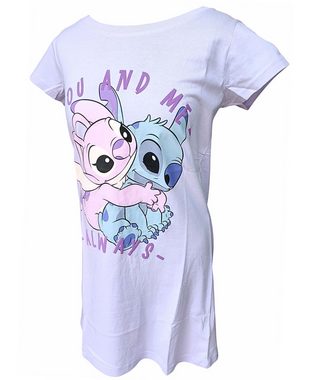 Lilo & Stitch Nachthemd YOU AND ME ALWAYS Damen Schlafshirt Gr. S-XL