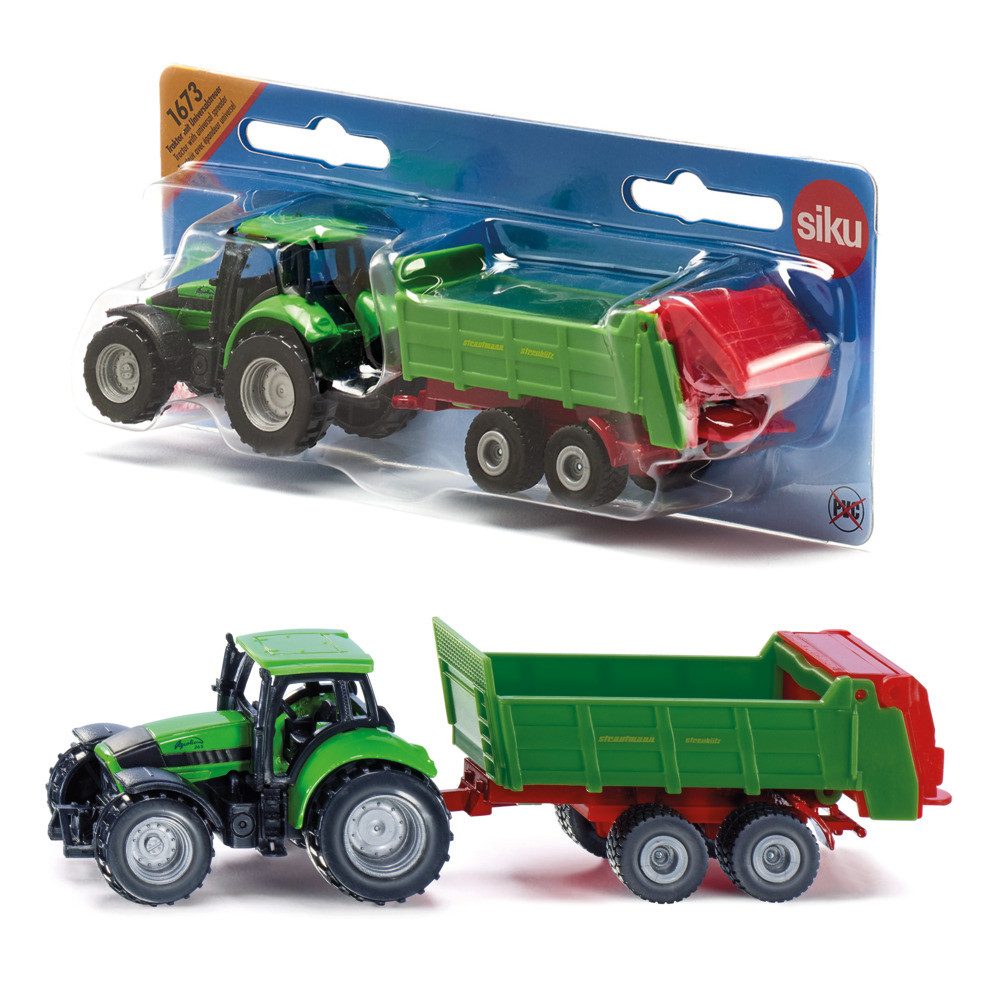 Modelltraktor siku Deutz mit Universalstreuer