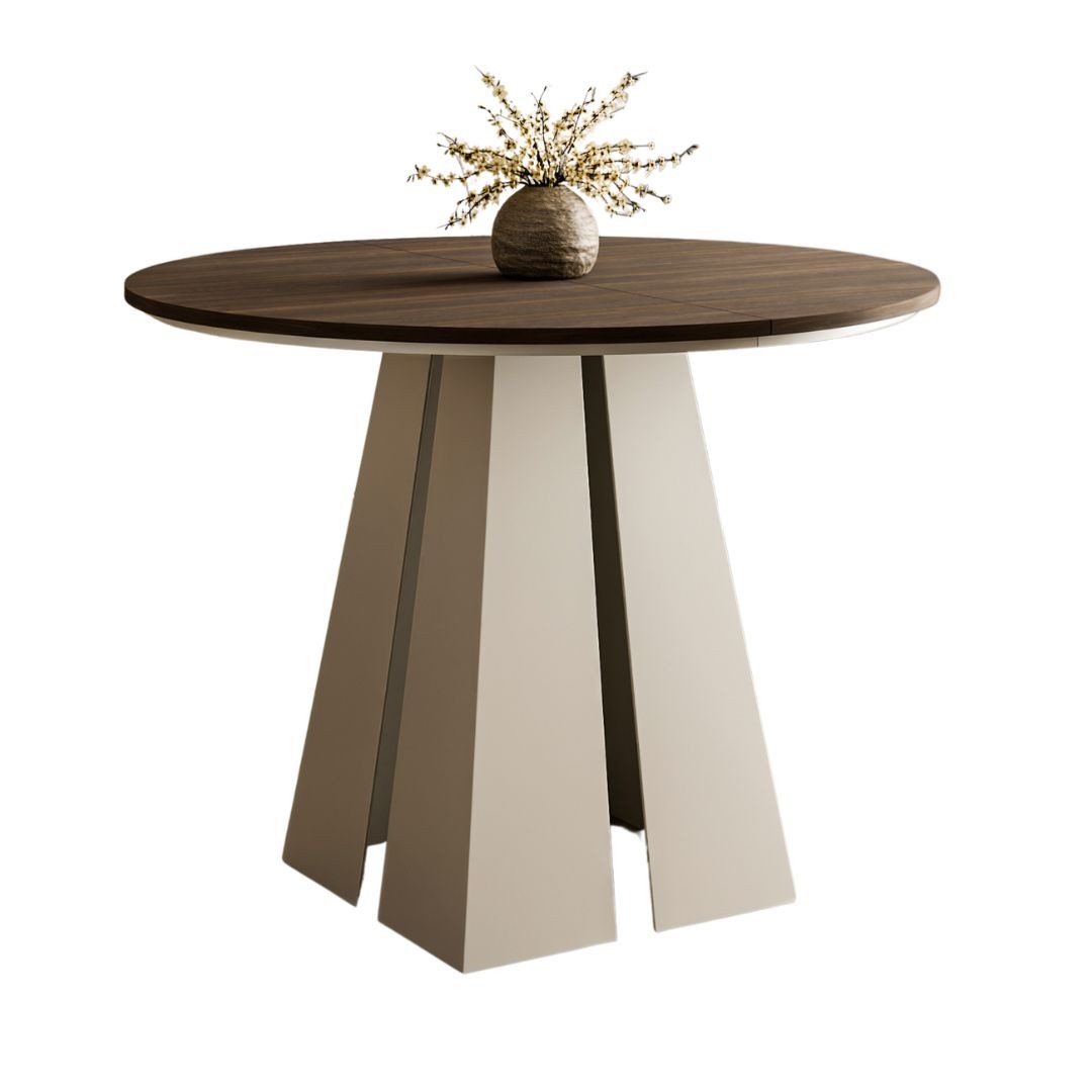 Compleo Esstisch Ø: 100cm oder 120 cm, Designer Tisch, ausziehbarer Tisch T günstig online kaufen