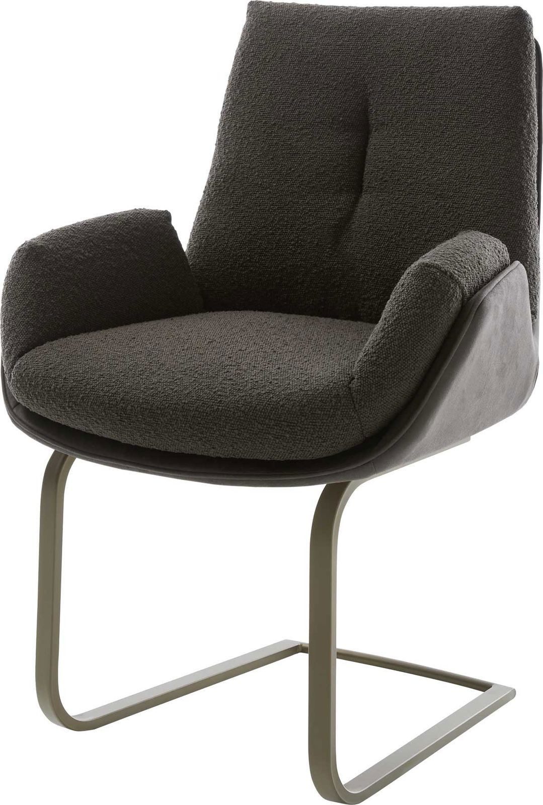 DELIFE Polsterstuhl Clea-Flex, Freischwinger flach Effektfinish günstig online kaufen
